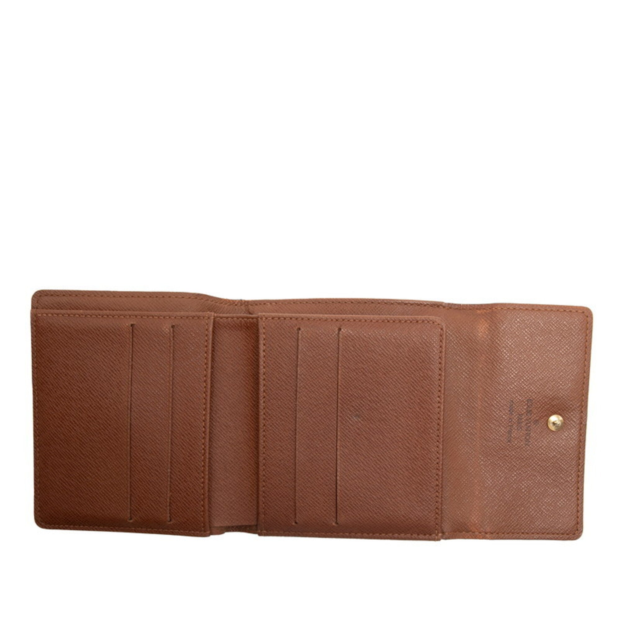 Louis Vuitton Brown Monogram Pvc Leather Wallet (Tri-Fold) (Pre-Owned)