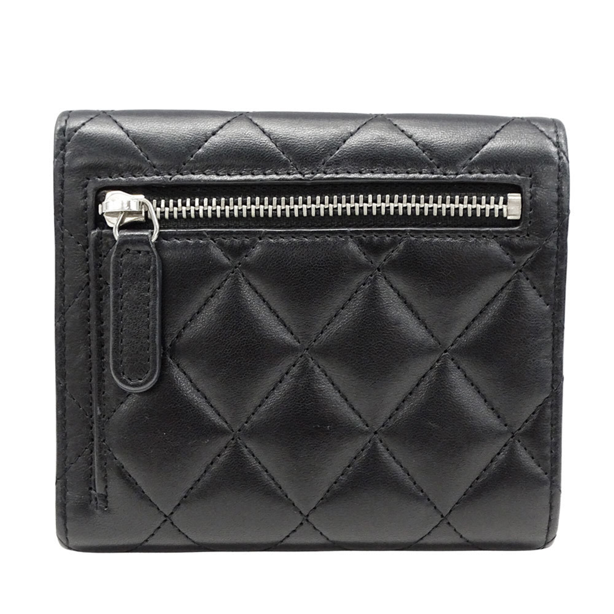 Chanel Black Wallet (Tri-Fold) (Pre-Owned)
