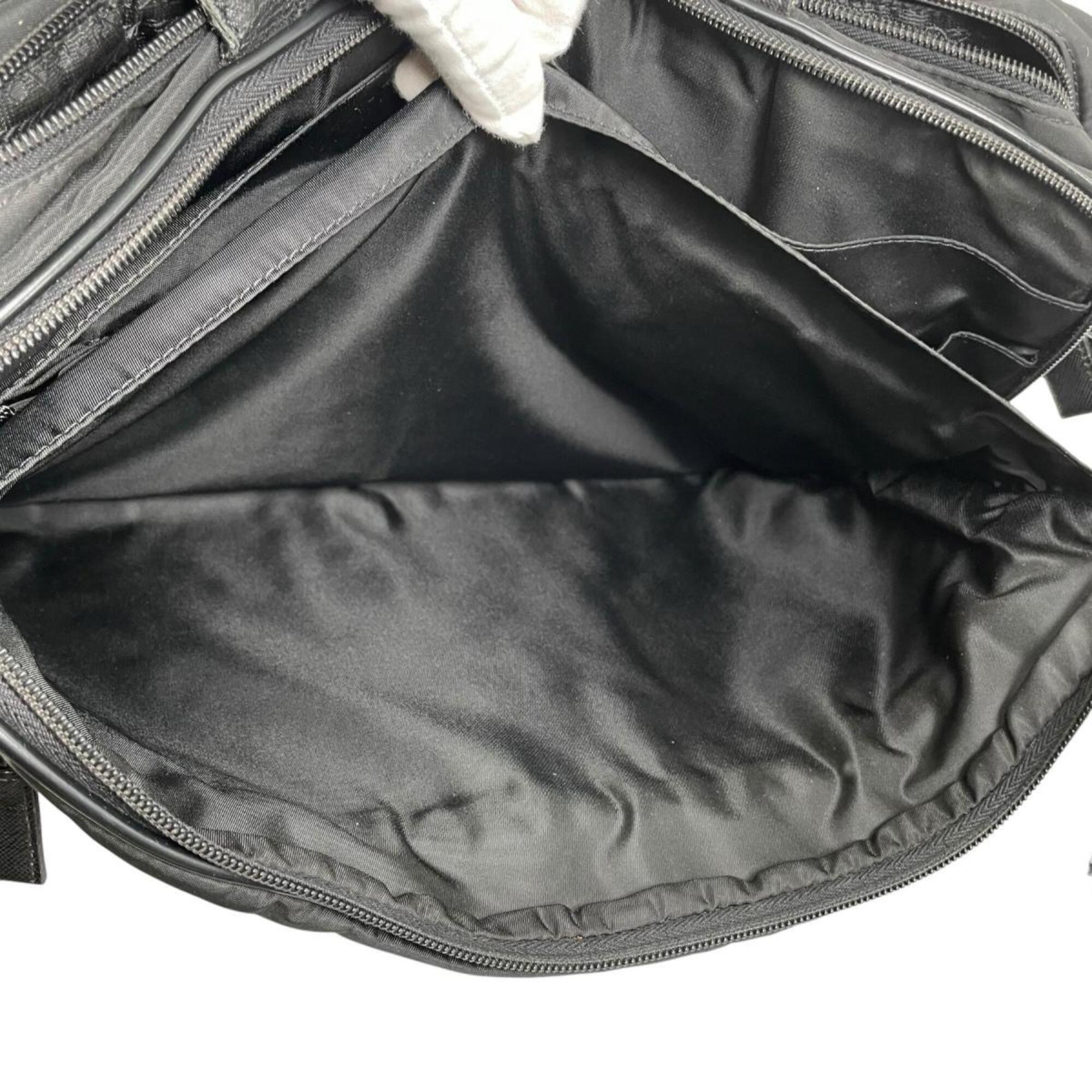 Prada Black Nylon Briefcase Shoulder Bag (Pre-Owned)