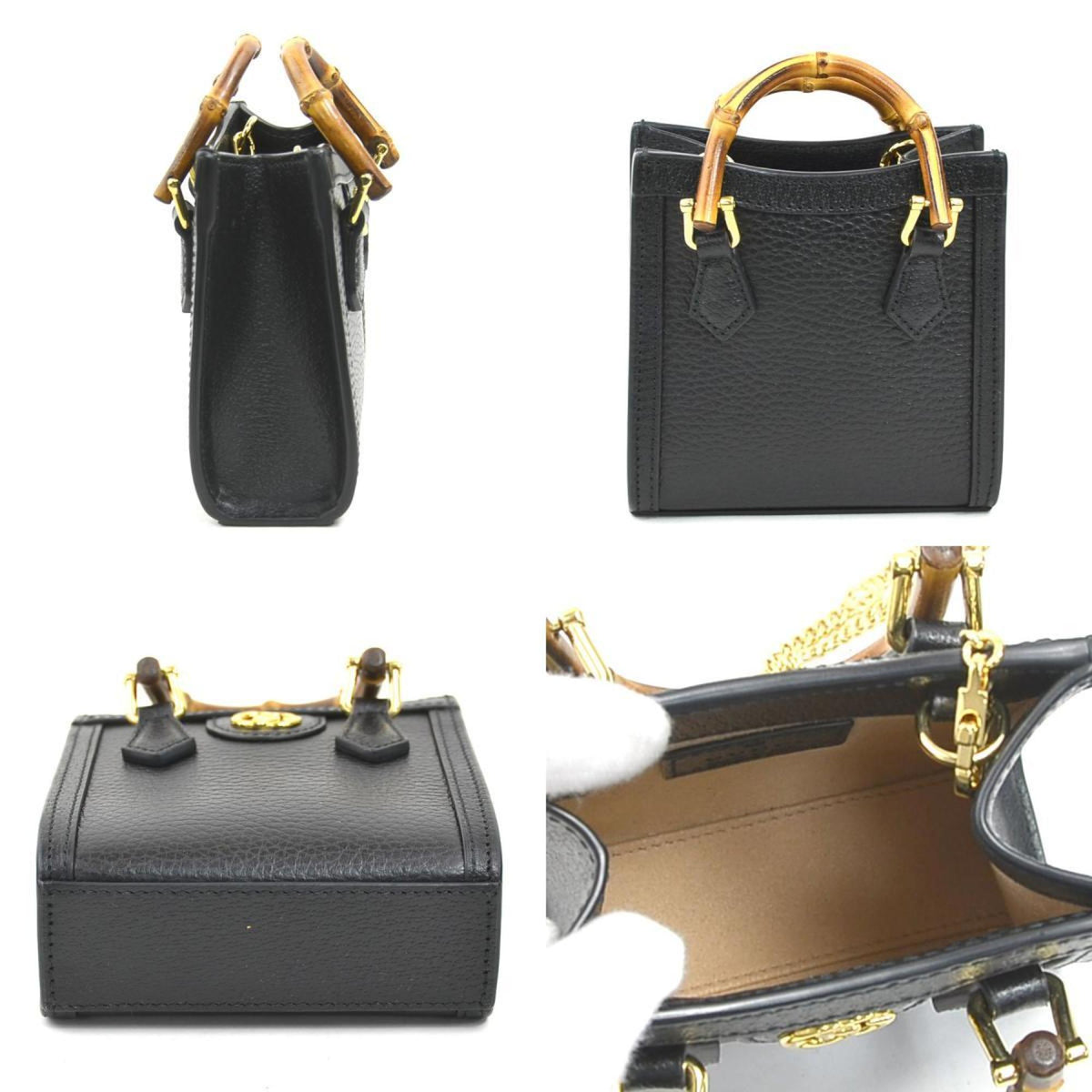 Gucci Black Leather Shoulder Bag (Pre-Owned)