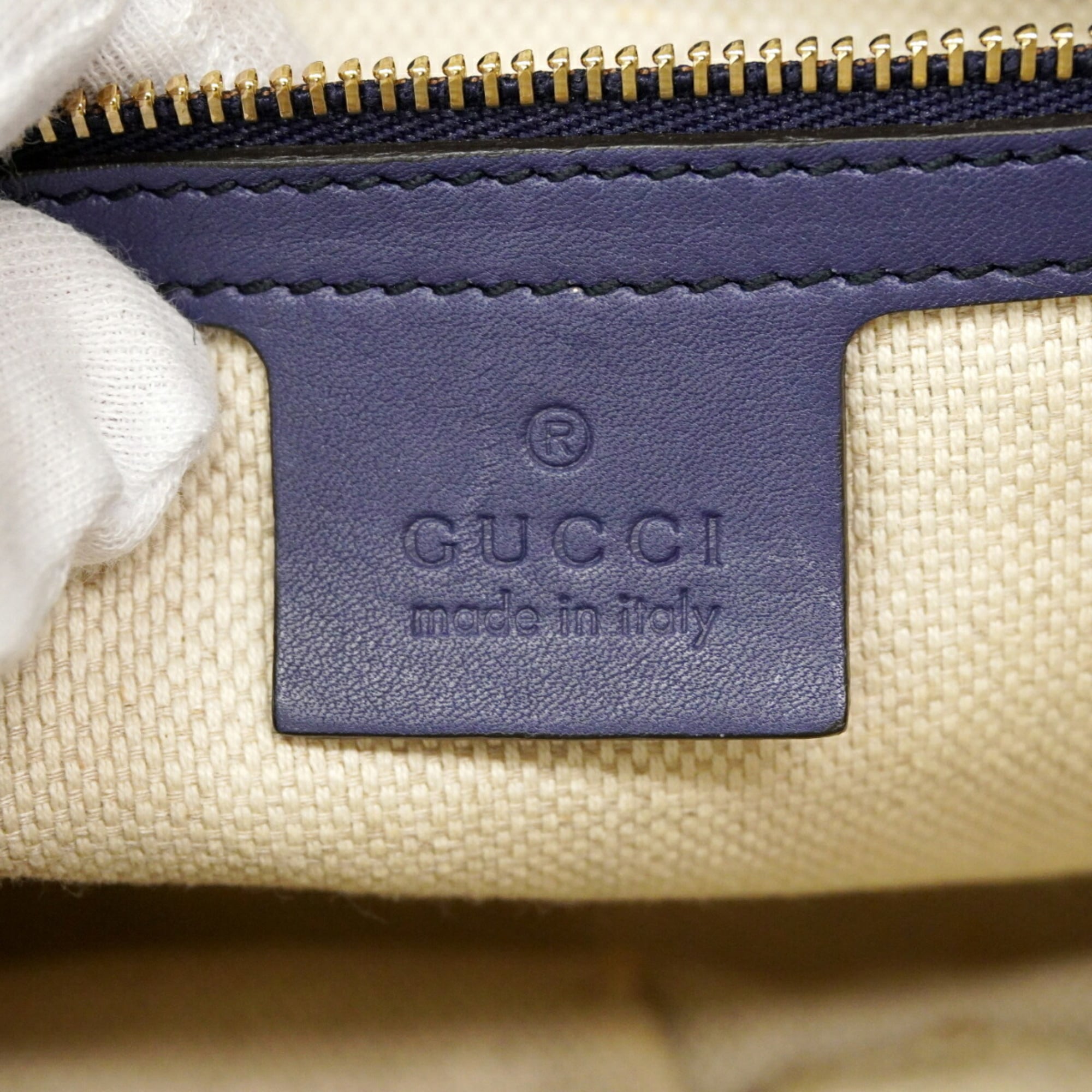 Gucci Navy Shoulder Bag (Pre-Owned)