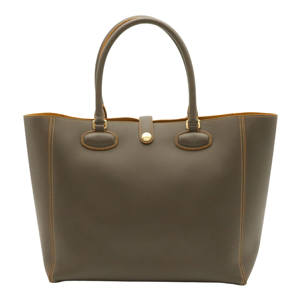 Loewe Brown Leather Shoulder Bag Tote Bag (Pre-Owned)