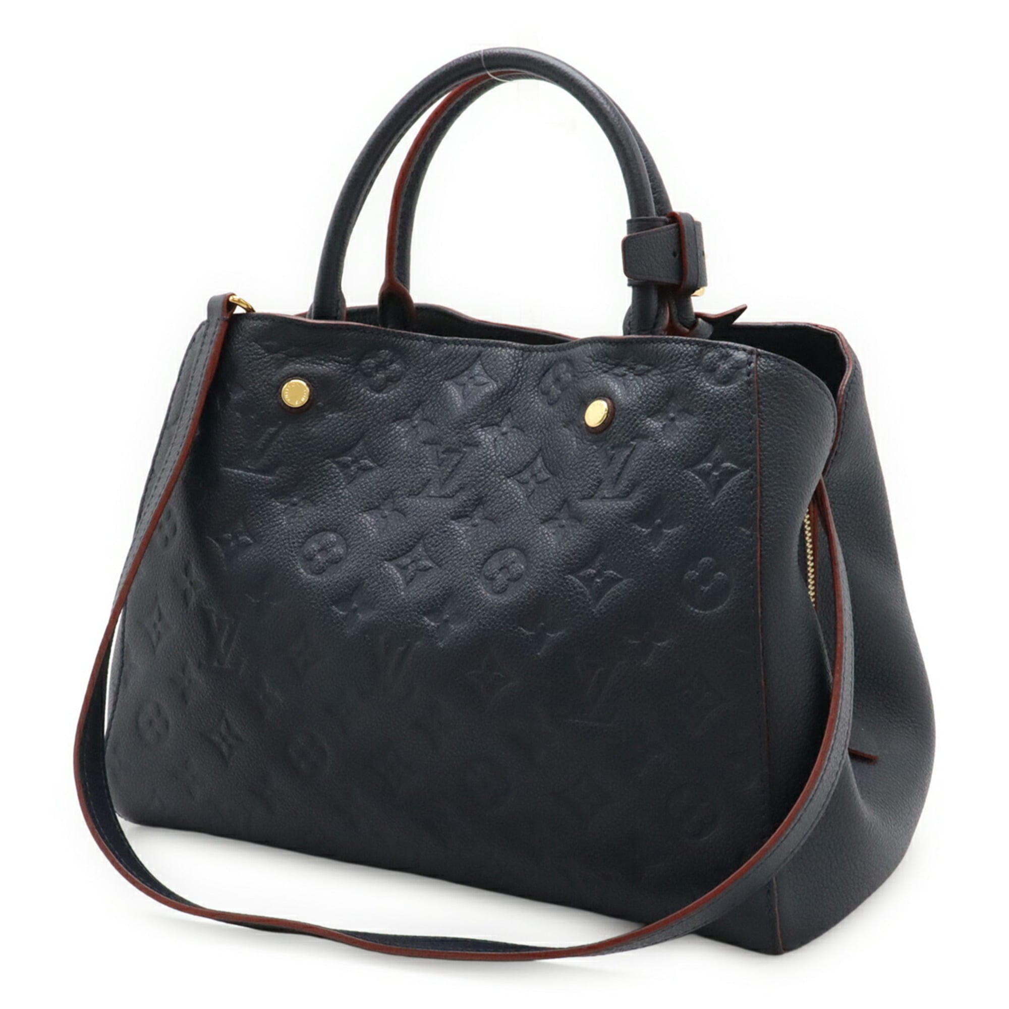 Louis Vuitton Marine Rouge Monogram Empreinte Leather Handbag Shoulder Bag (Pre-Owned)