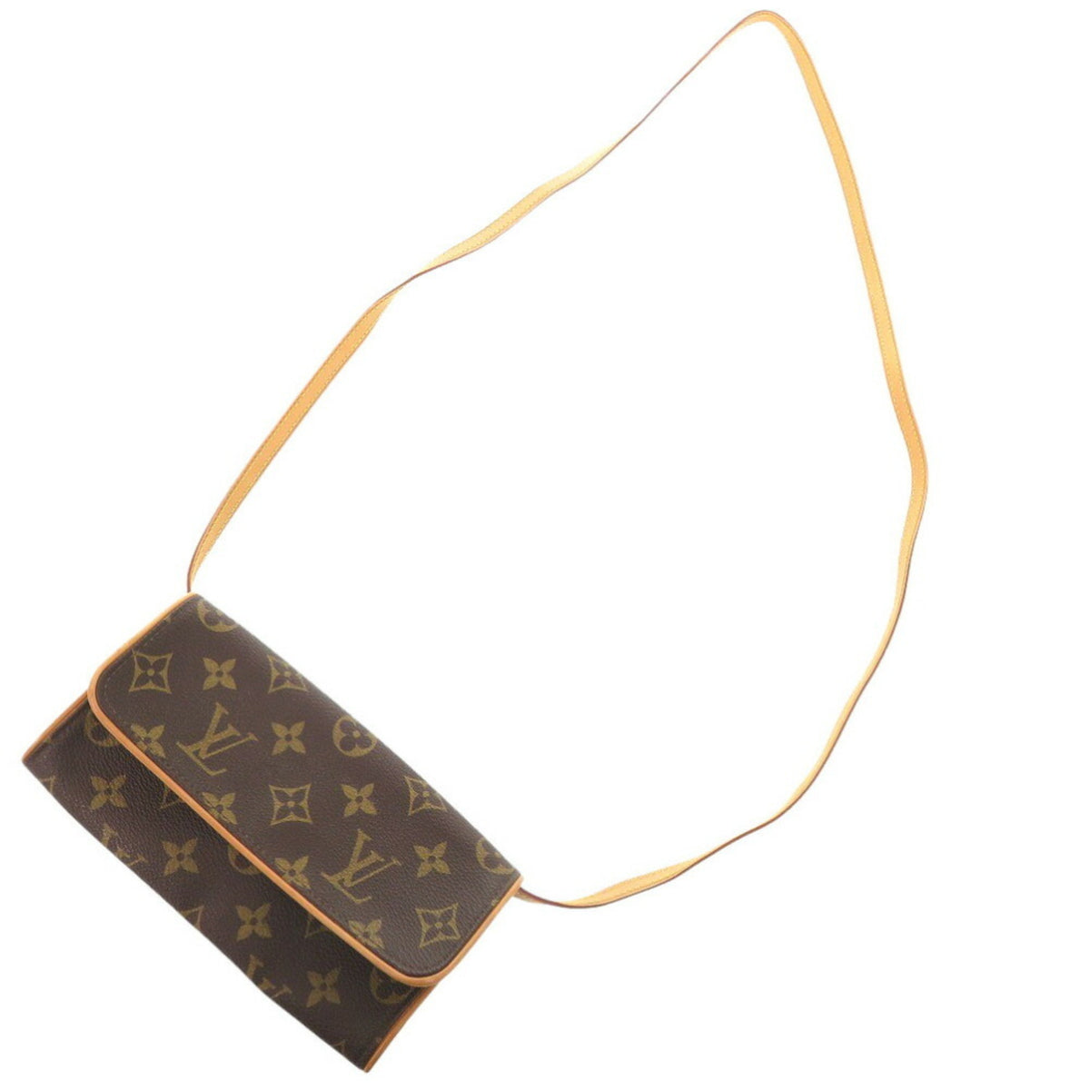Louis Vuitton Brown Monogram Monogram Pochette Shoulder Bag (Pre-Owned)
