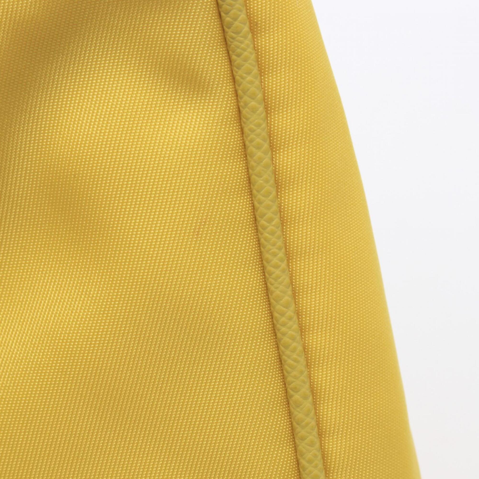 Prada Saffiano Yellow Nylon Leather Handbag (Pre-Owned)