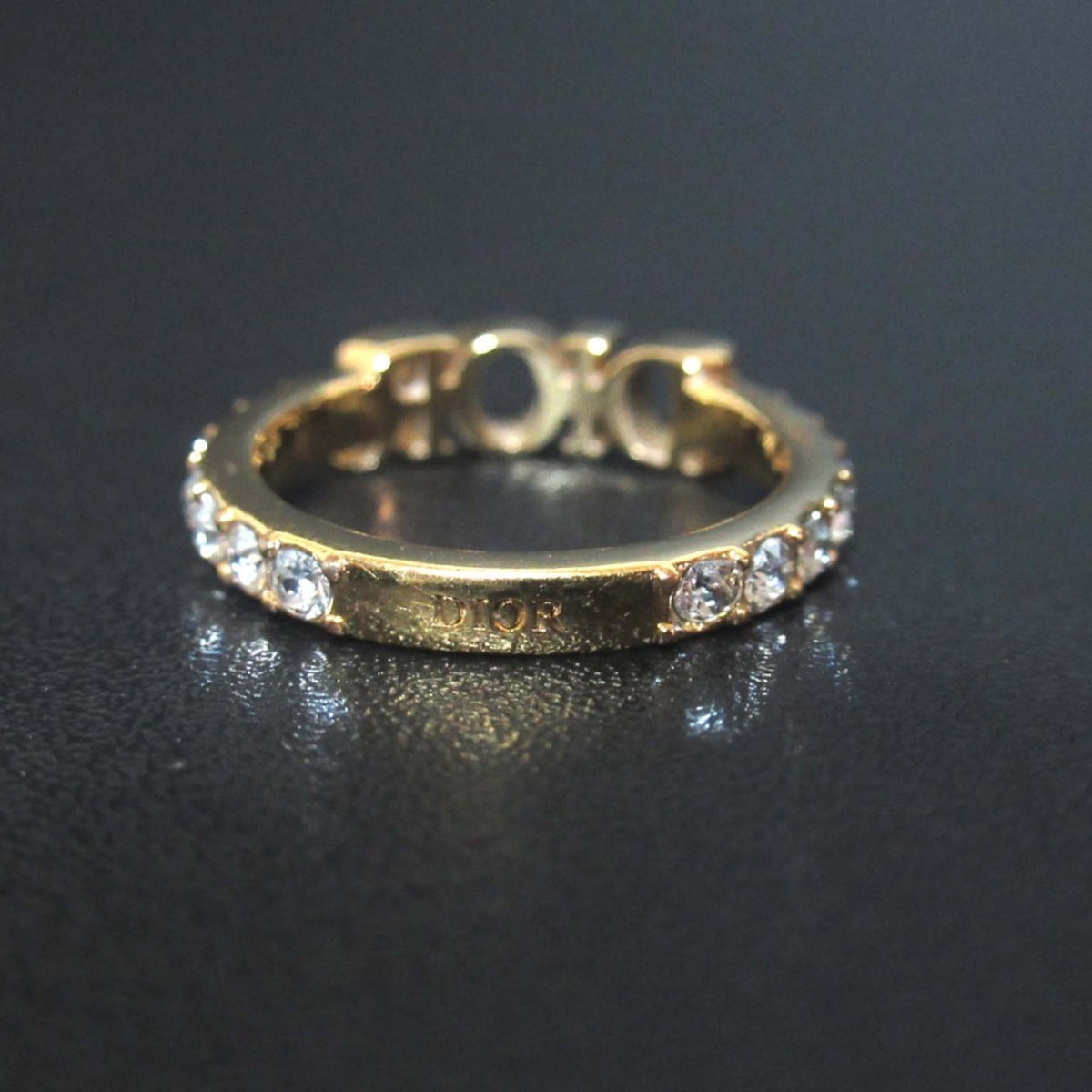 Christian Dior Gold Band Ring (Pre-Owned)