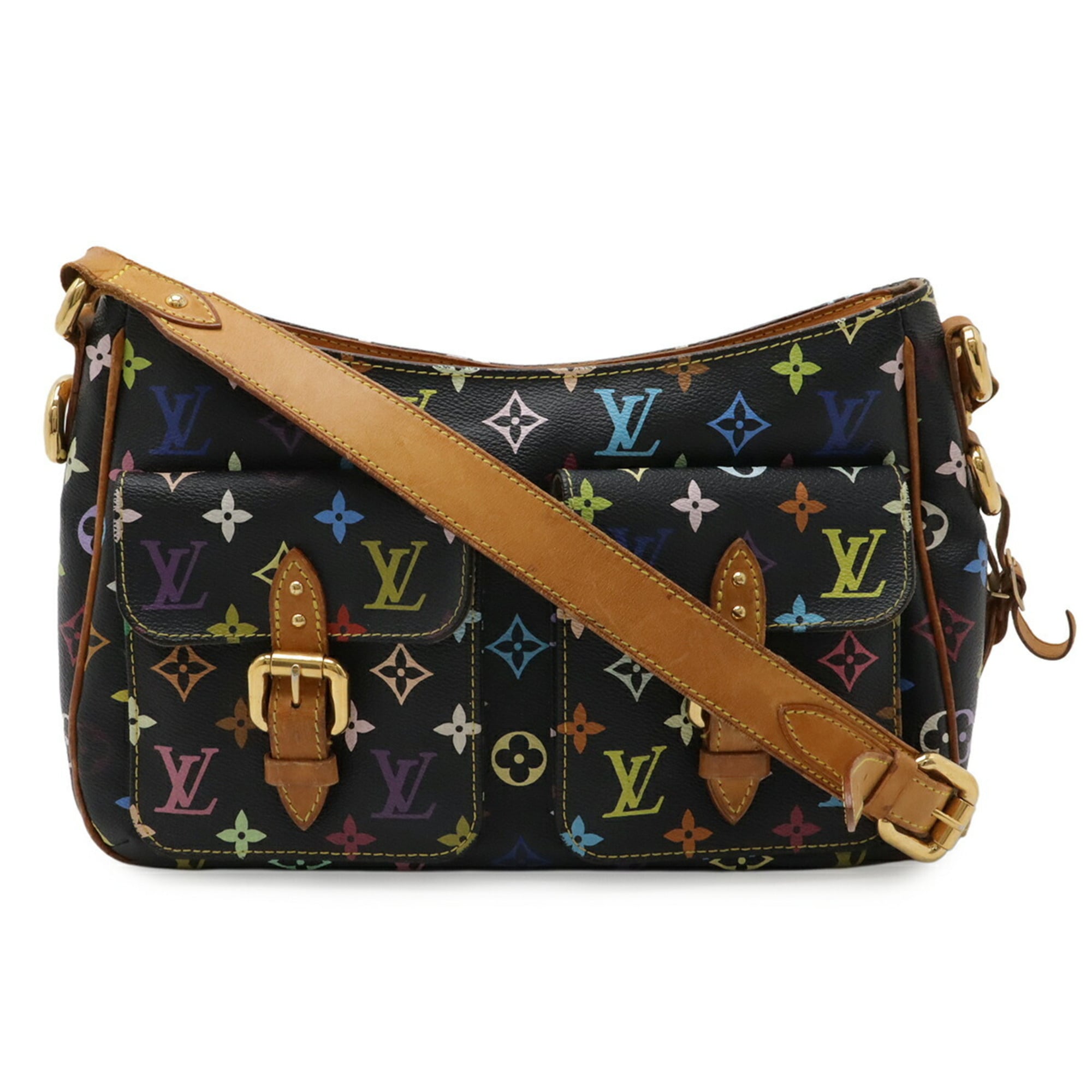 Louis Vuitton Black Noir Monogram Canvas Shoulder Bag (Pre-Owned)
