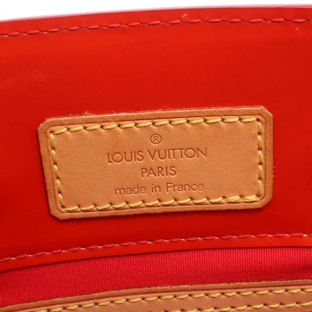 Louis Vuitton Red Color Rouge Leather Handbag (Pre-Owned)