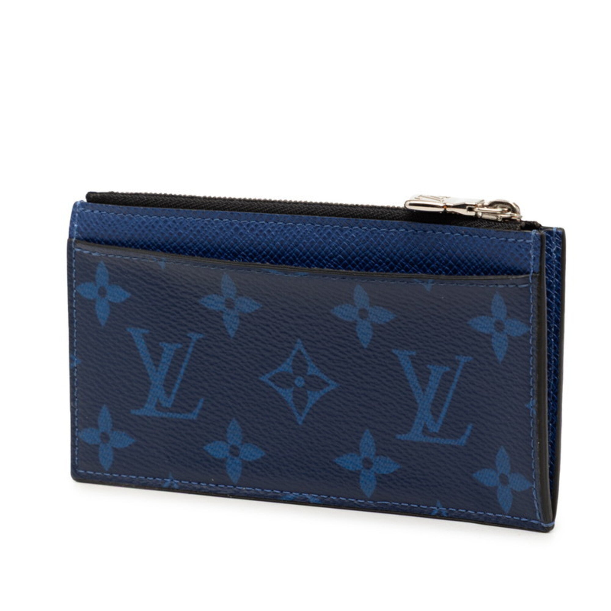 Louis Vuitton Blue Pvc Leather Coin Purse/Coin Case (Pre-Owned)