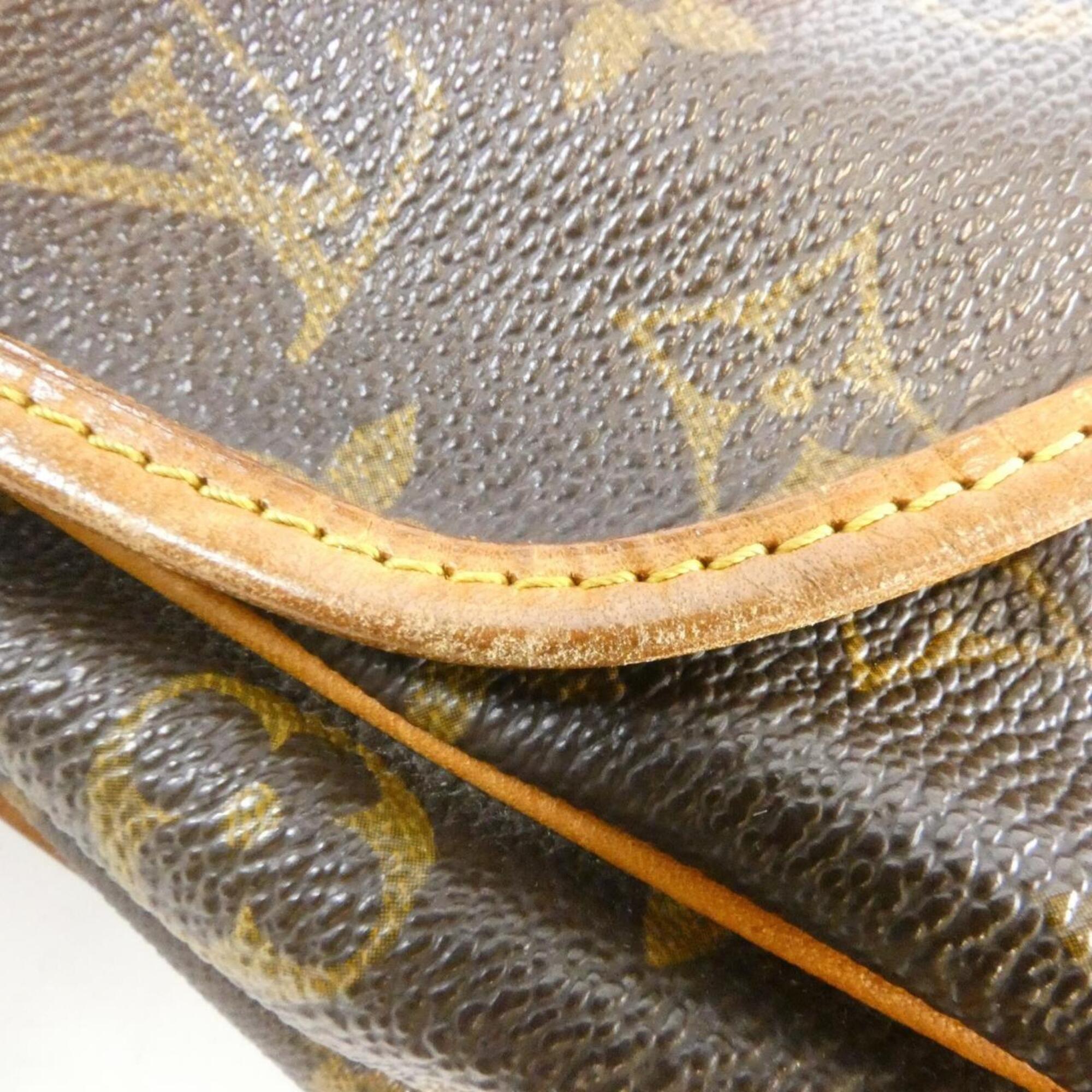 Louis Vuitton Monogram Marron Coated Canvas Shoulder Bag (Pre-Owned)