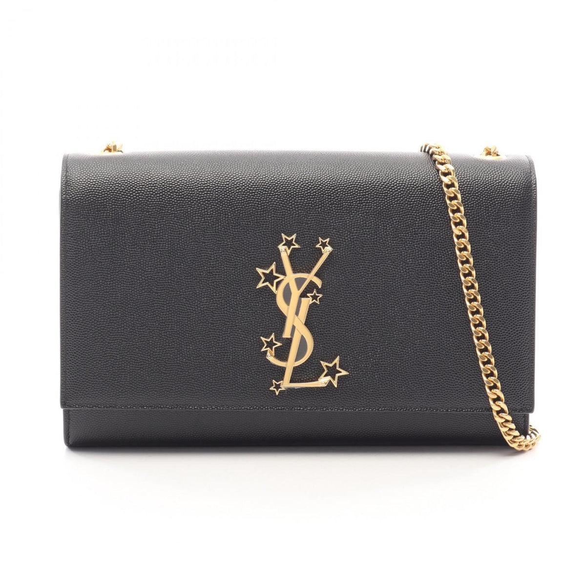 Yves Saint Laurent Black Leather Handbag Shoulder Bag (Pre-Owned)