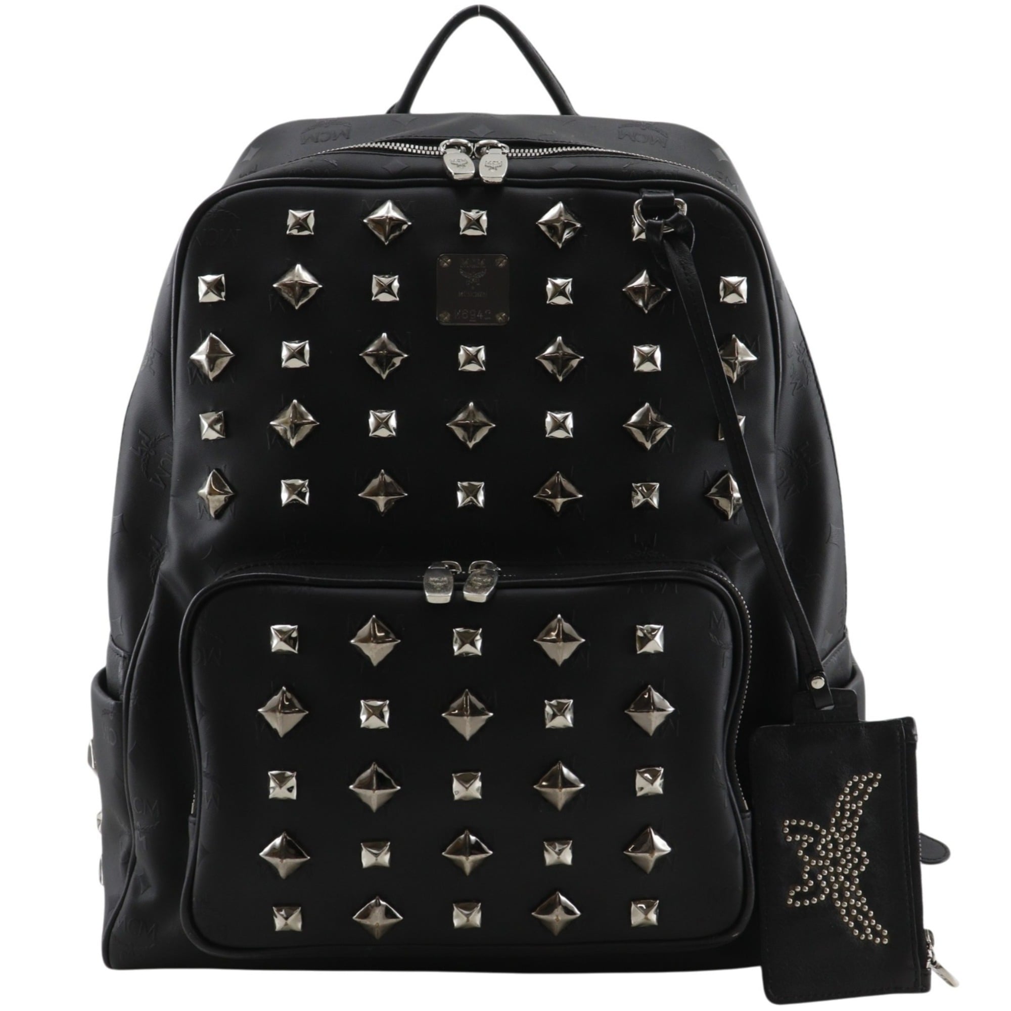 Mcm Black Pvc Backpack (Pre-Owned)