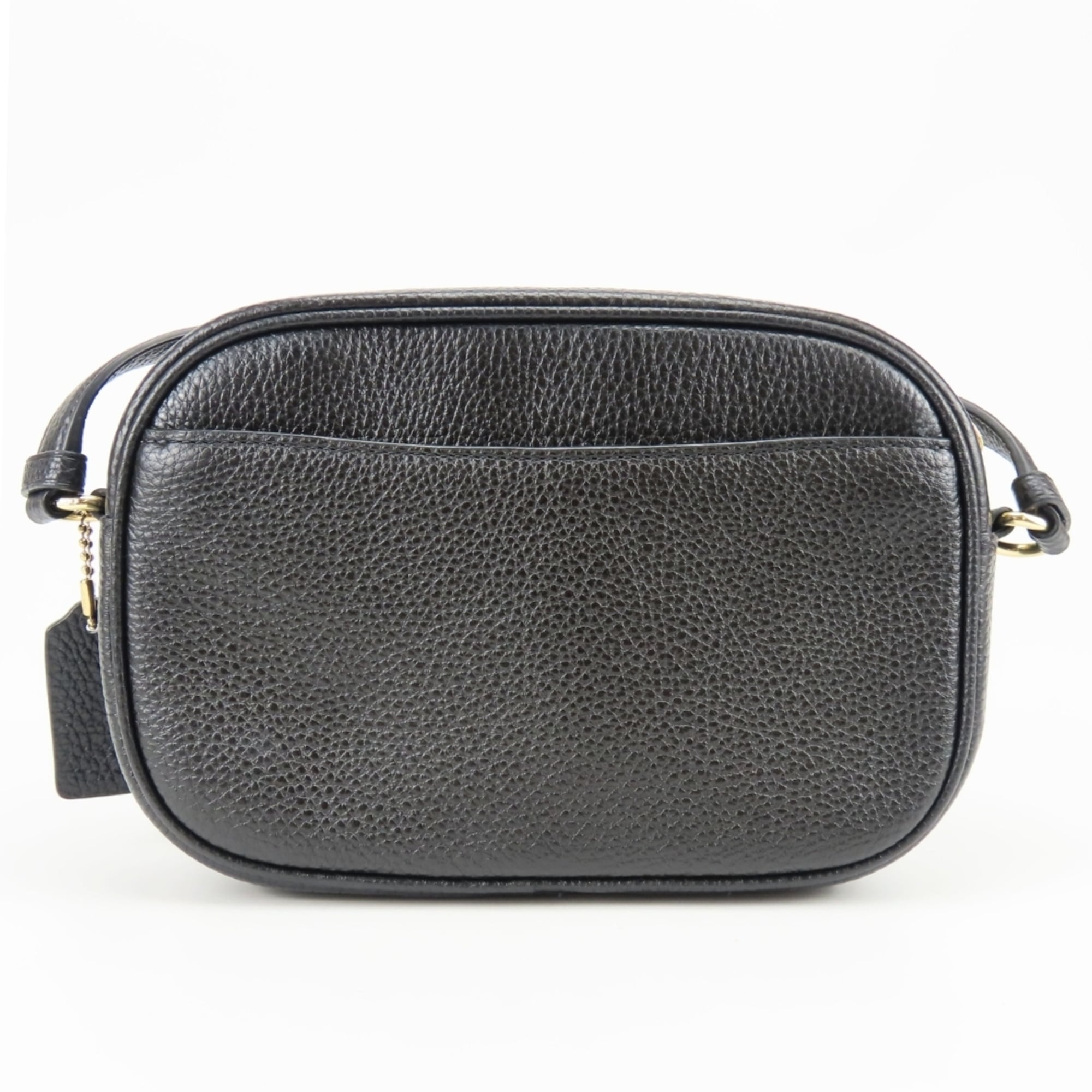 Coach Black Leather Pochette Shoulder Bag (Pre-Owned)