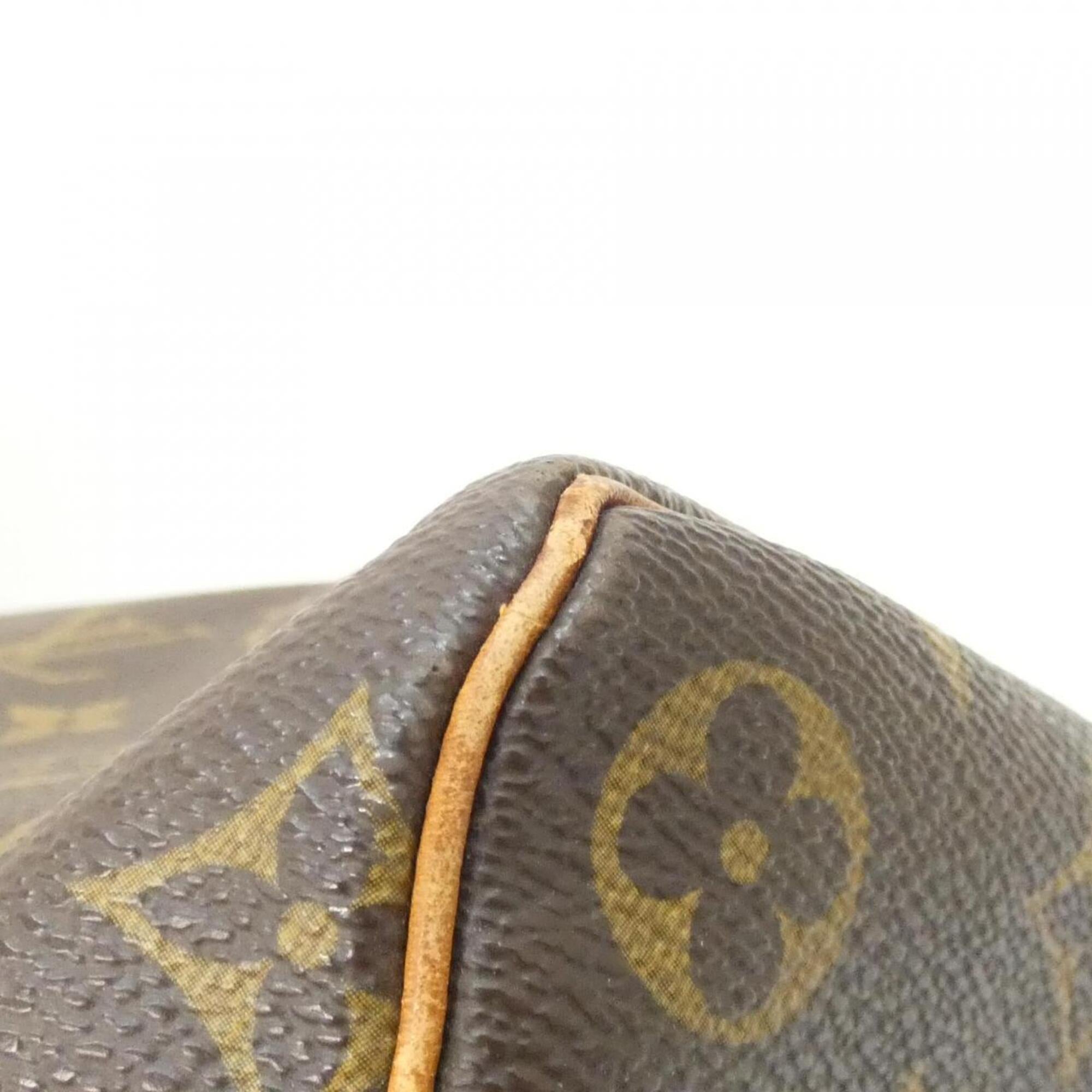Louis Vuitton Monogram Marron Coated Canvas Boston Bag (Pre-Owned)