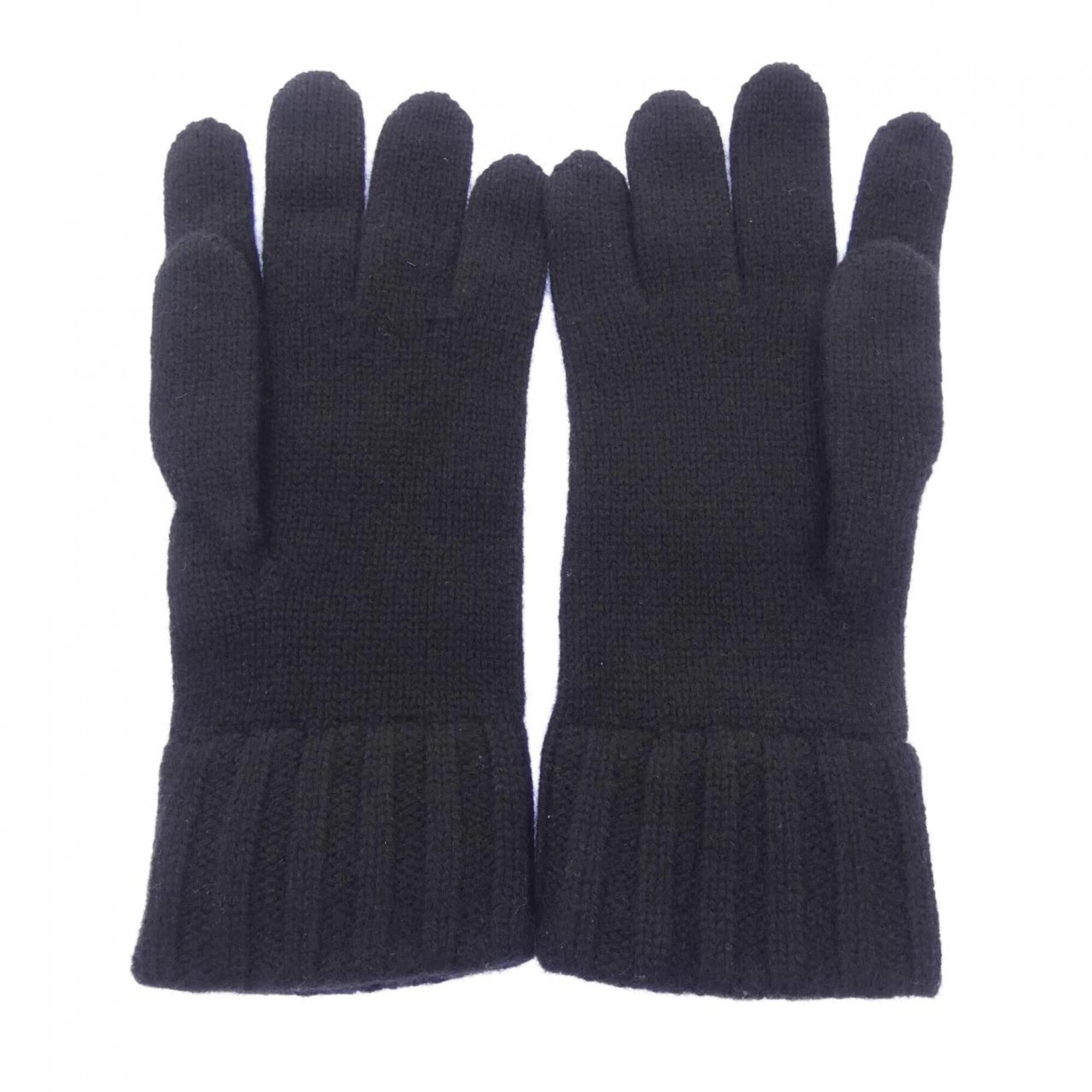 Hermes Black Cashmere Warm Gloves (Pre-Owned)
