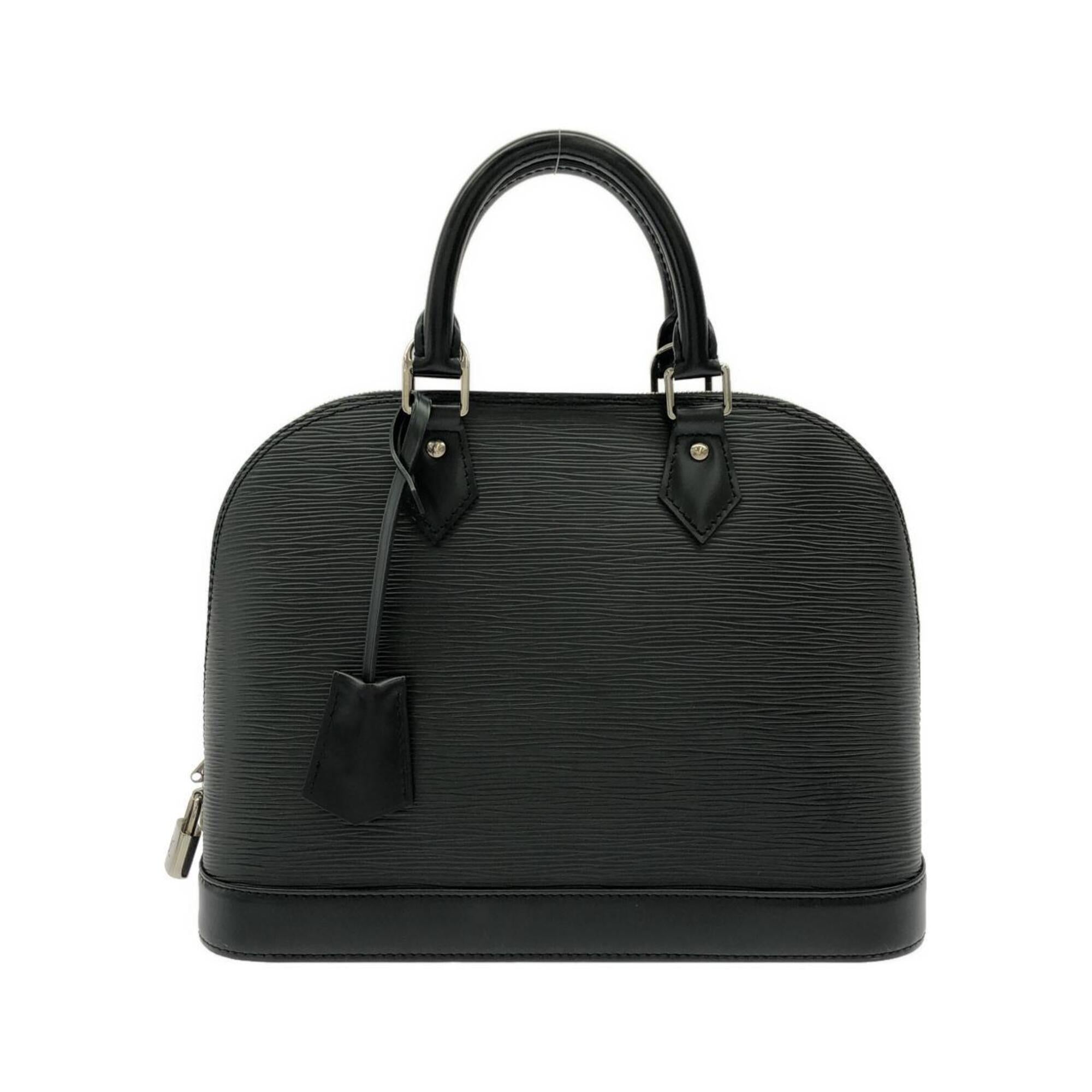 Louis Vuitton Black Leather Handbag (Pre-Owned)