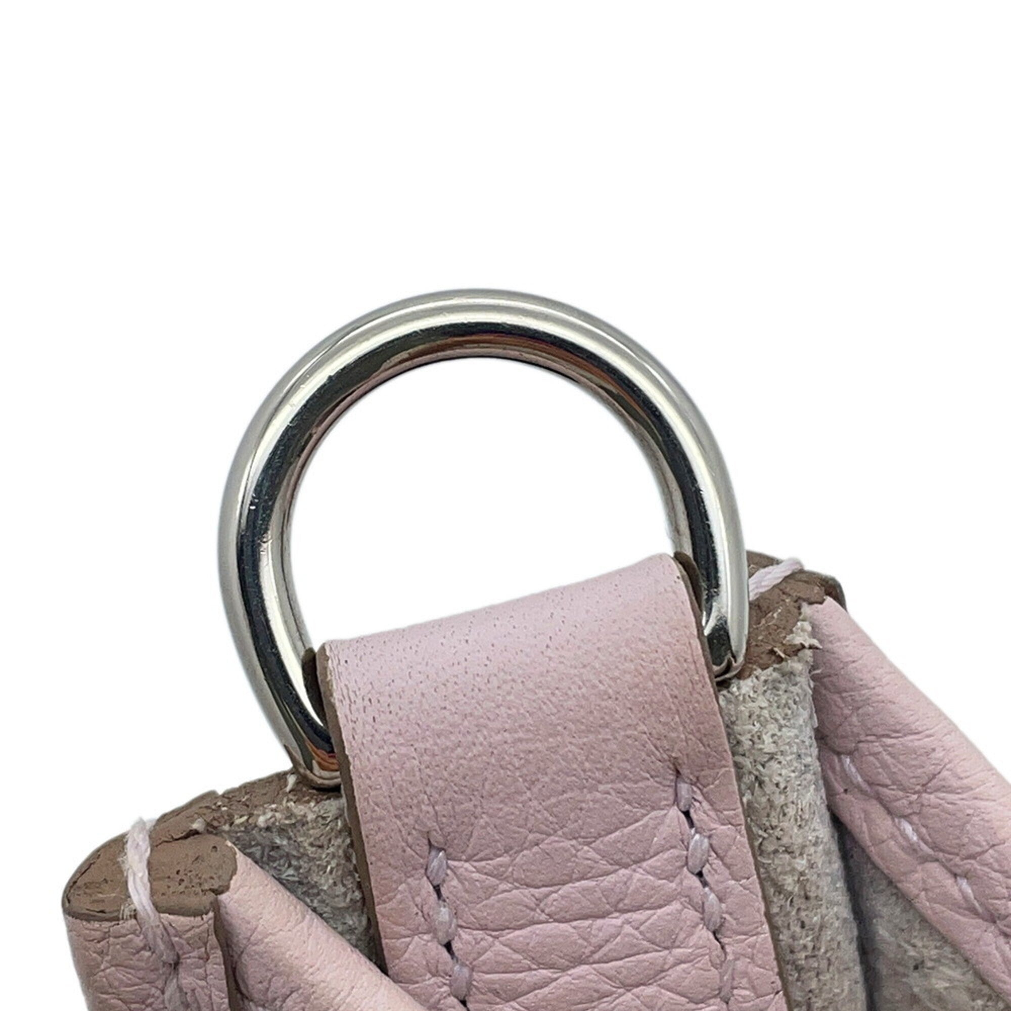 Hermes Evelyne Silver Taurillon Clemence Leather Handbag Shoulder Bag (Pre-Owned)
