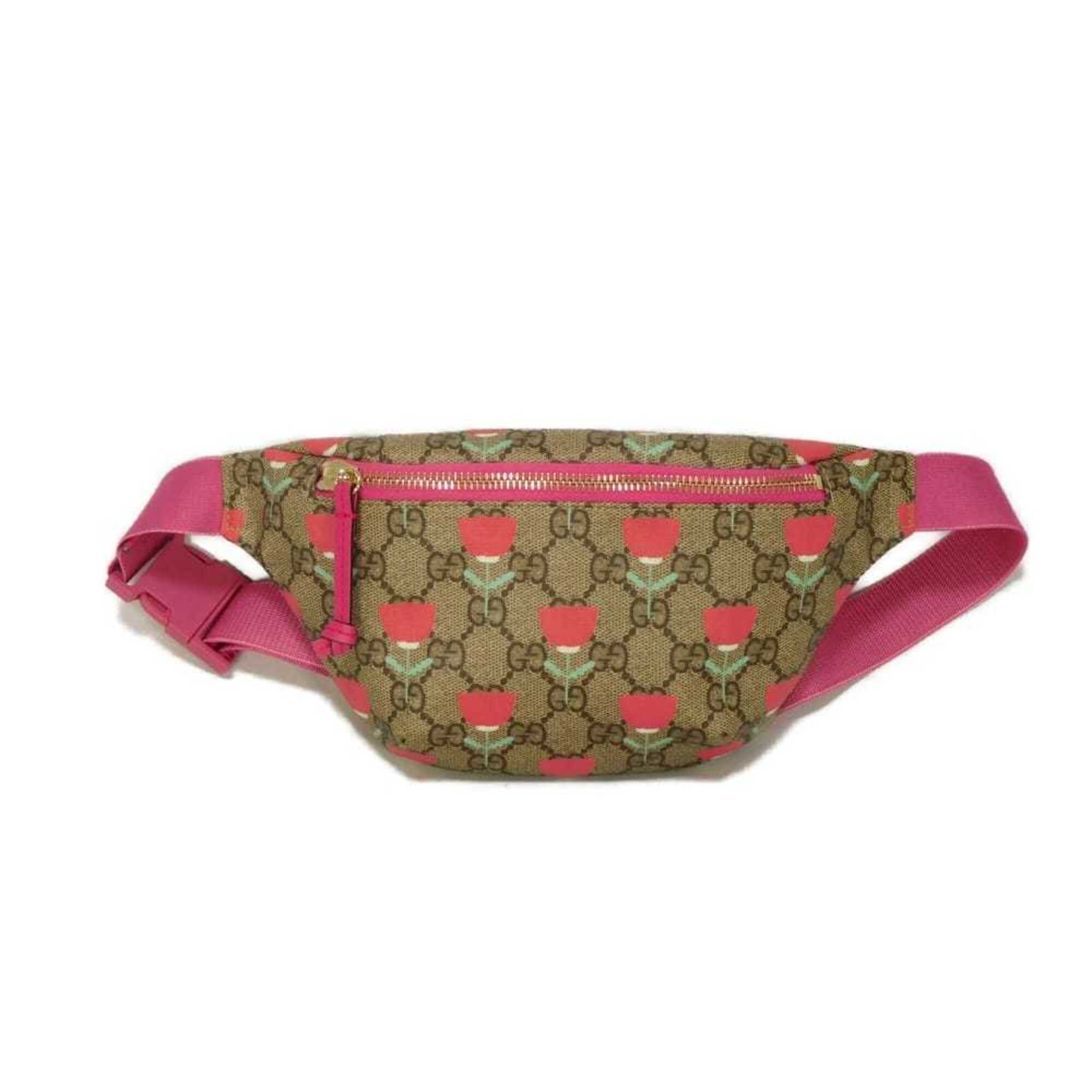 Gucci Beige Gg Supreme Canvas Fanny Pack Pouch Sling Bag (Pre-Owned)