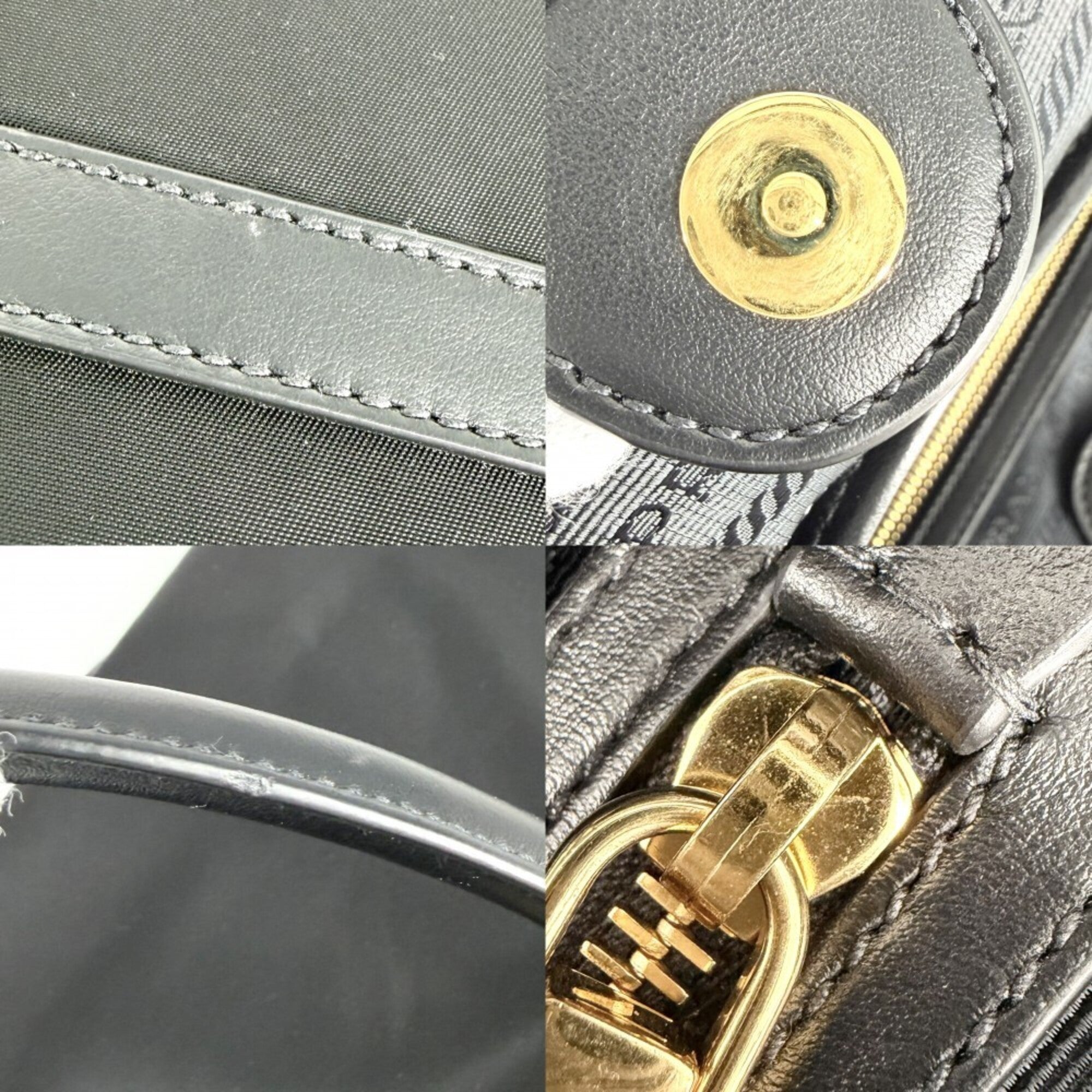 Prada Black Nylon Handbag Tote Bag (Pre-Owned)