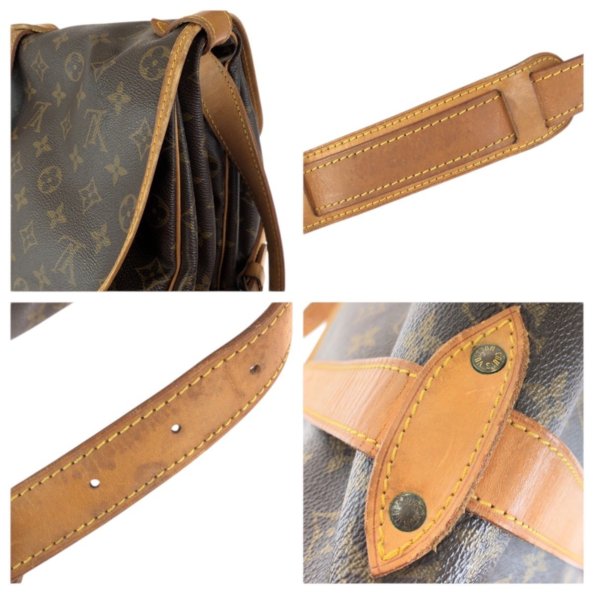 Louis Vuitton Brown Pvc Leather Shoulder Bag (Pre-Owned)