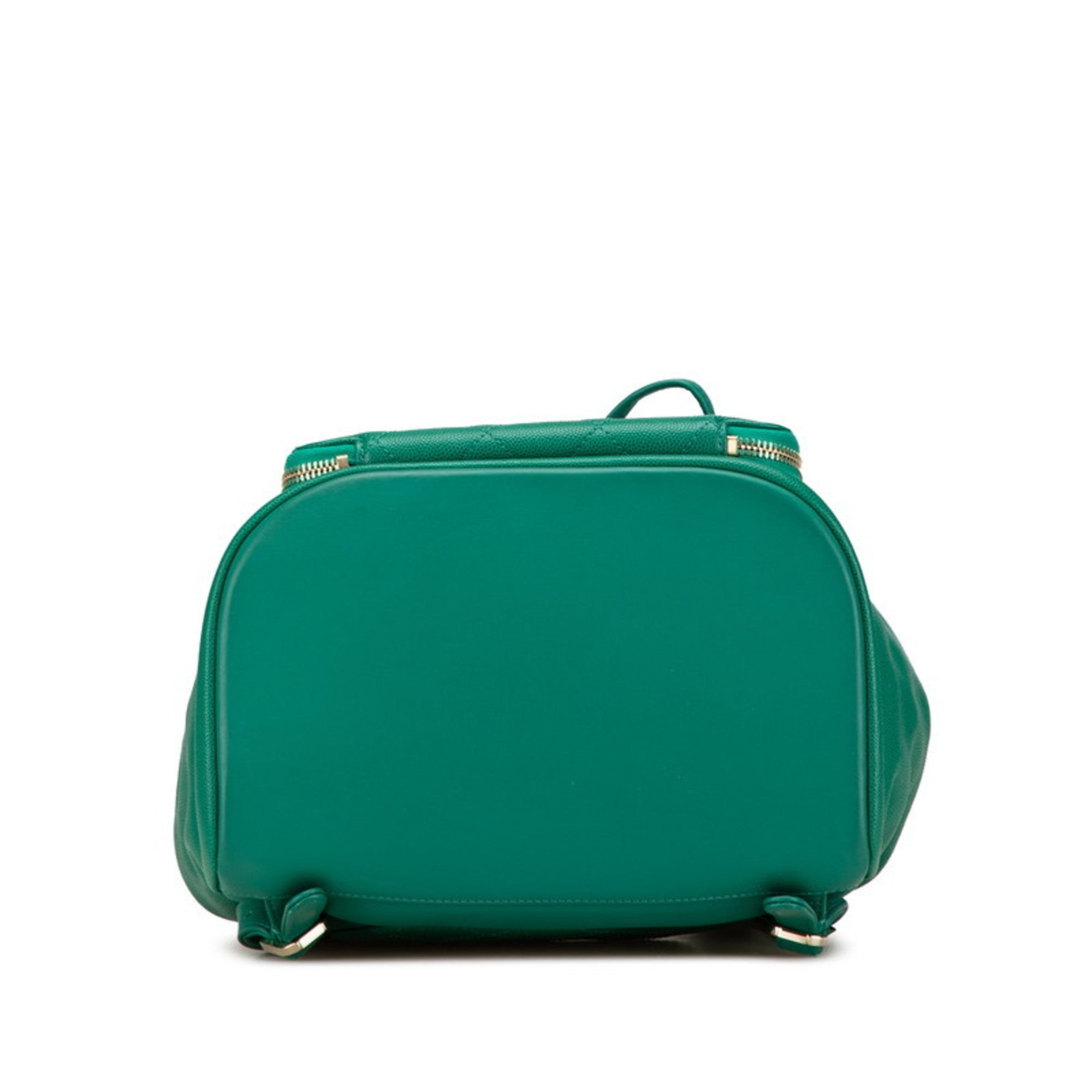 Chanel Green Grained Calfskin Backpack (Pre-Owned)