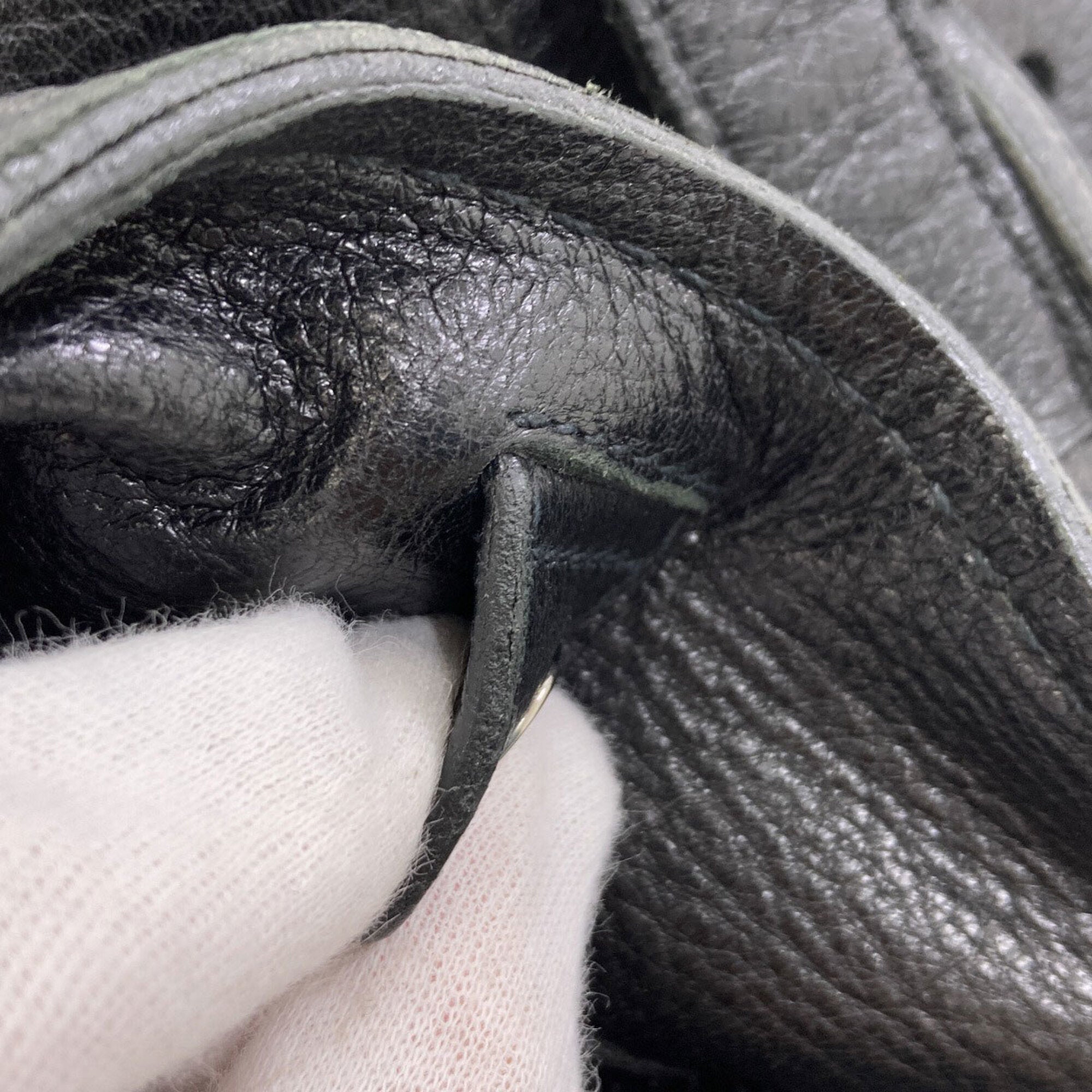 Prada Black Leather Tote Bag (Pre-Owned)
