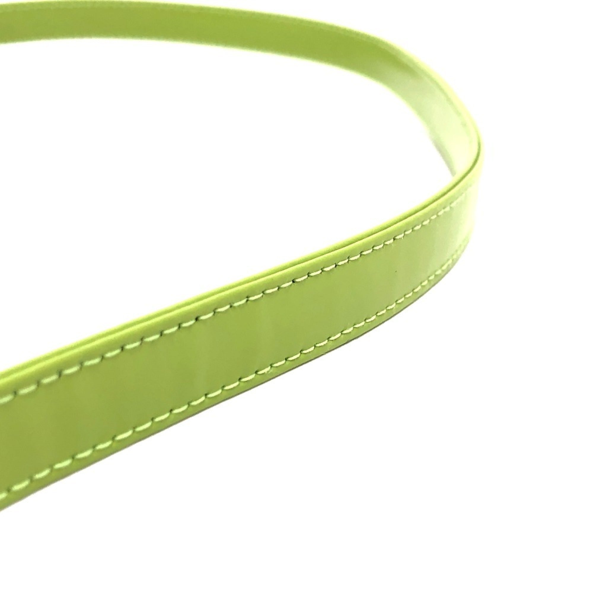 Bvlgari Blue Light Green Leather Nylon Clutch Bag Shoulder Bag (Pre-Owned)