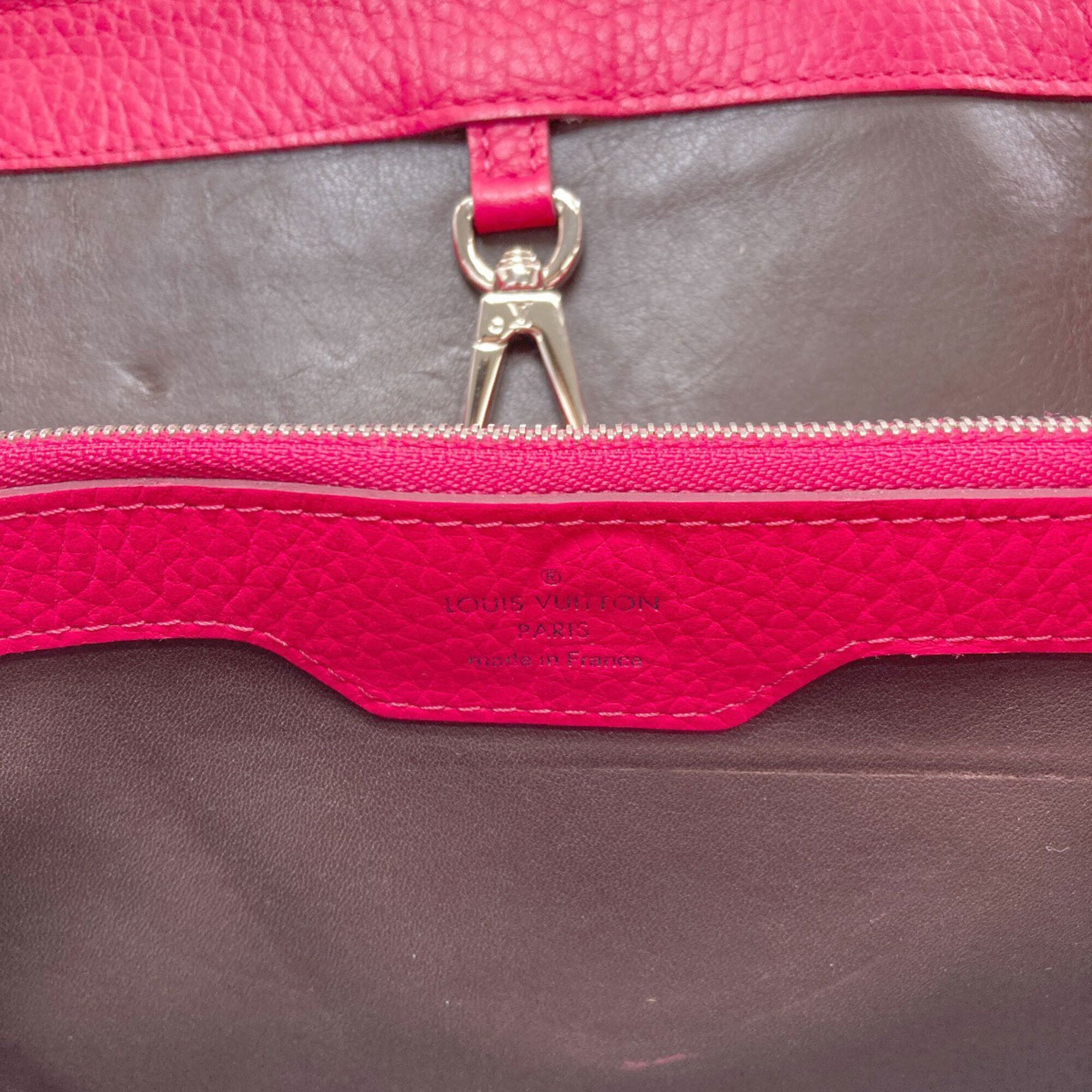 Louis Vuitton Pink Leather Handbag (Pre-Owned)