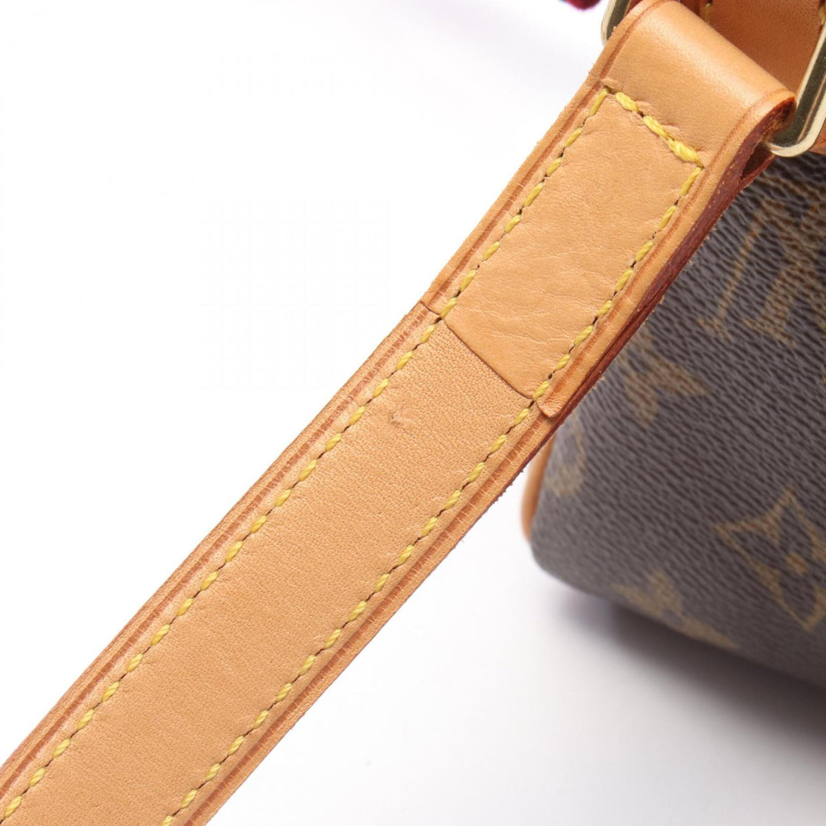 Louis Vuitton Brown Monogram Coated Canvas Leather Handbag Shoulder Bag (Pre-Owned)