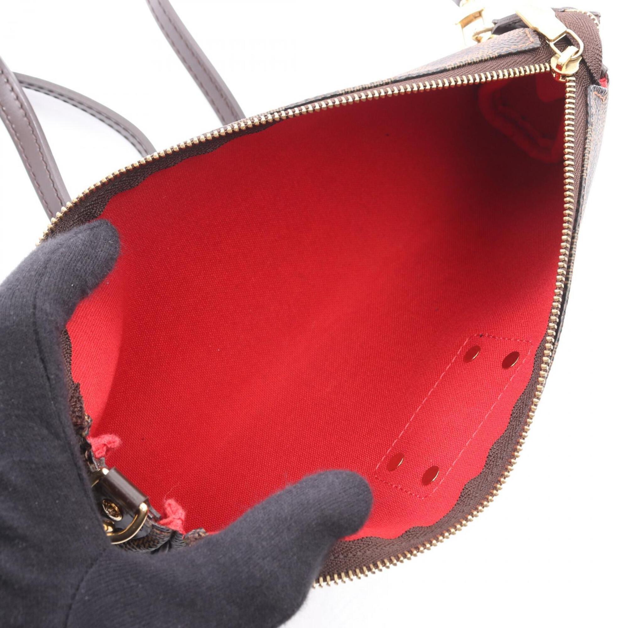 Louis Vuitton Brown Coated Canvas Leather Handbag (Pre-Owned)