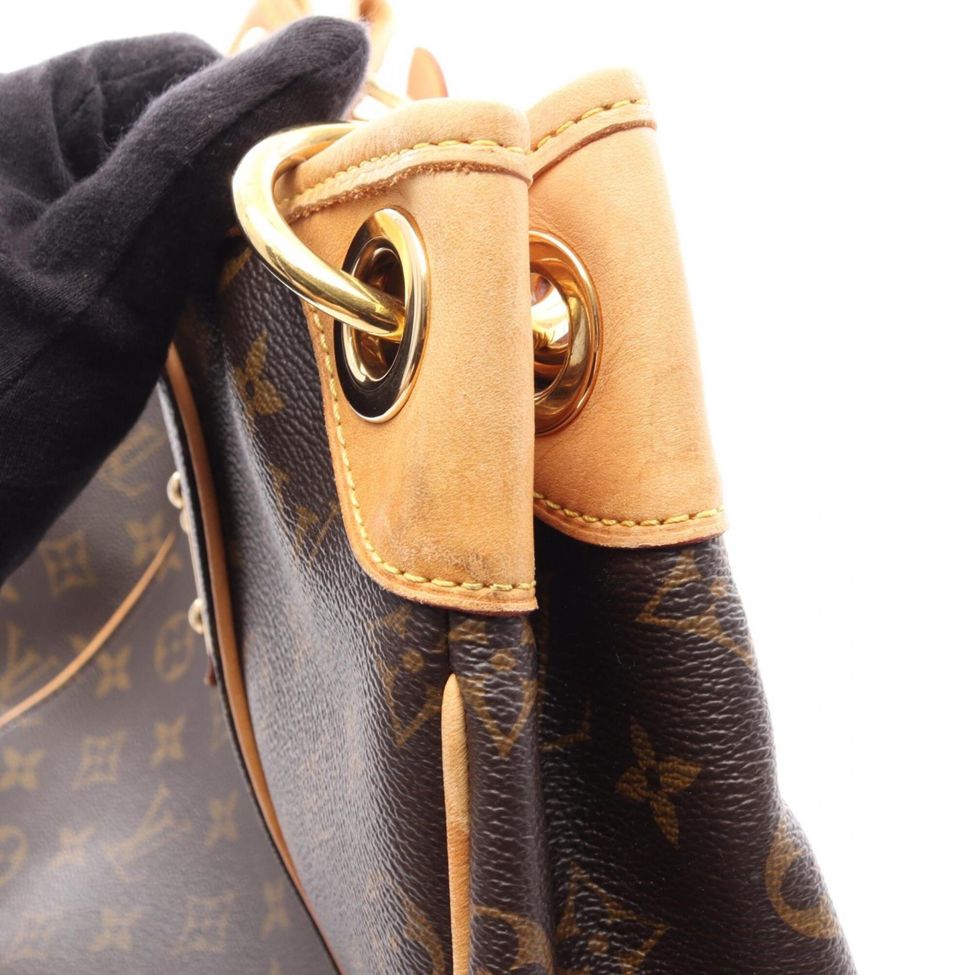 Louis Vuitton Brown Coated Canvas Pvc Monogram Leather Handbag Shoulder Bag (Pre-Owned)