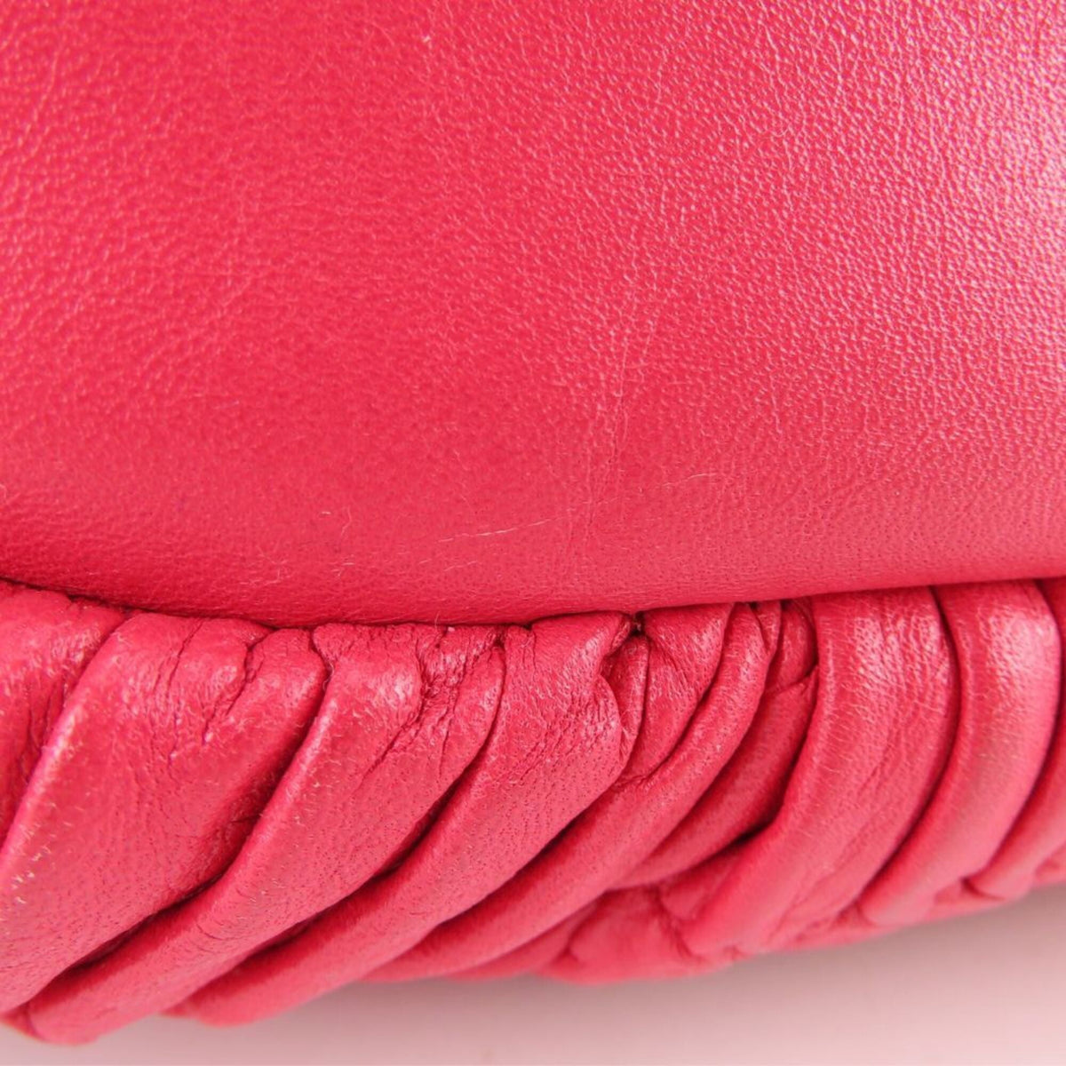 Coach Red Color Leather Handbag (Pre-Owned)