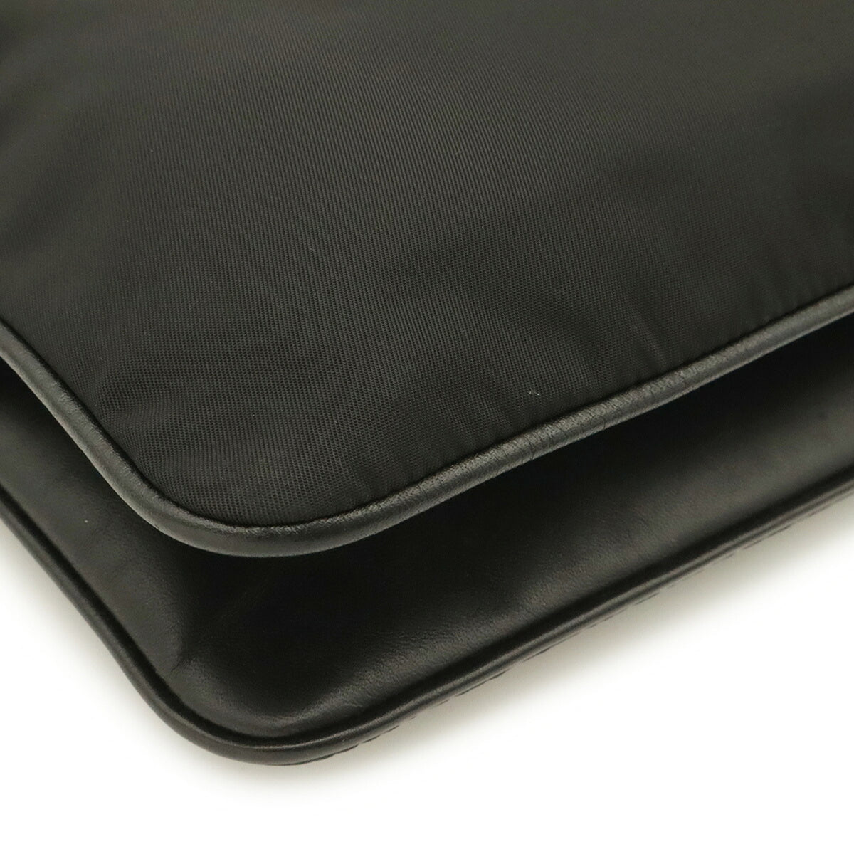 Prada Black Nero Nylon Clutch Bag Pochette Shoulder Bag (Pre-Owned)
