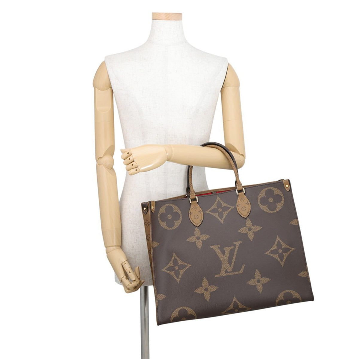 Louis Vuitton Monogram Reverse Red Color Monogram Reverse Handbag Shoulder Bag Tote Bag (Pre-Owned)
