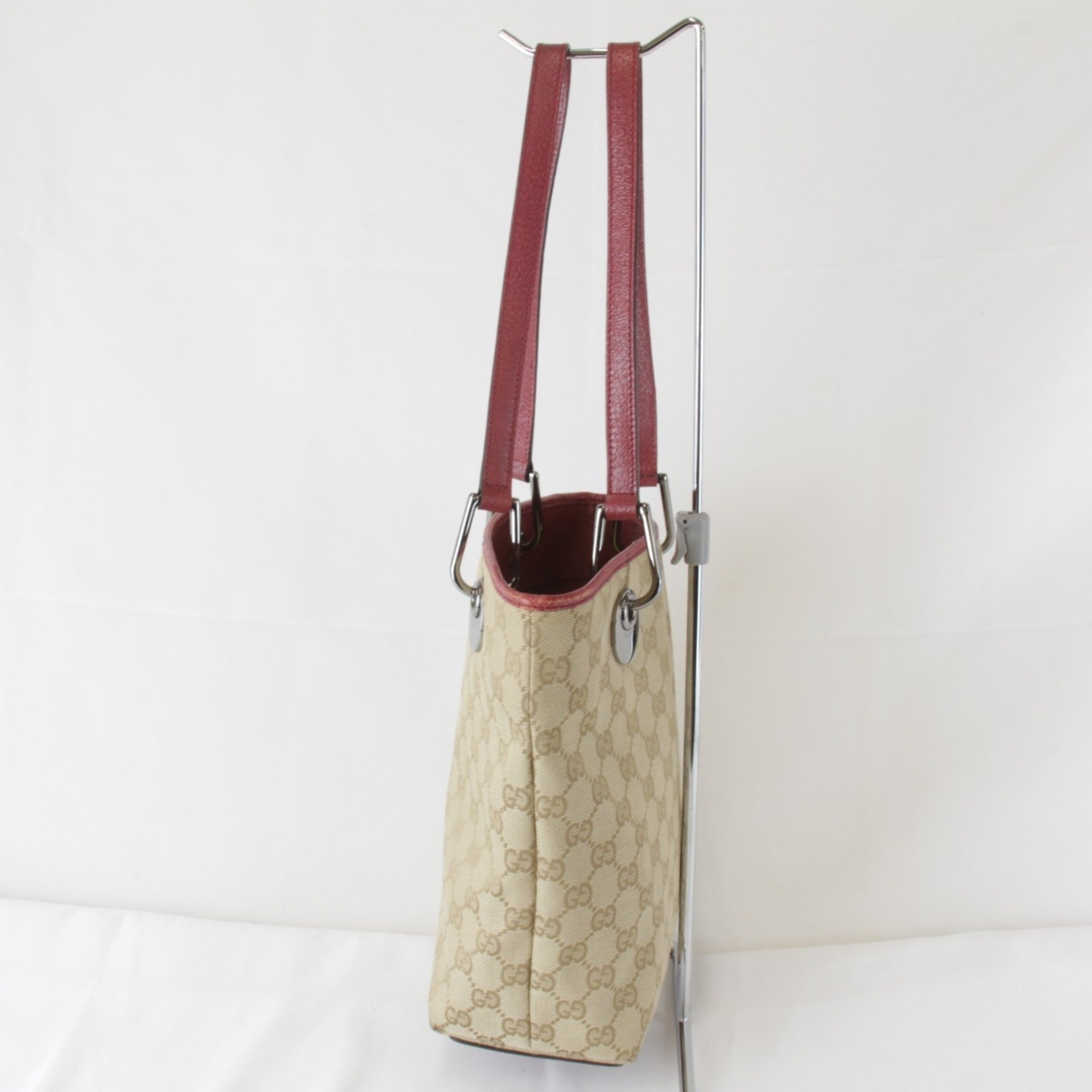 Gucci Beige Gg Canvas Tote Bag (Pre-Owned)