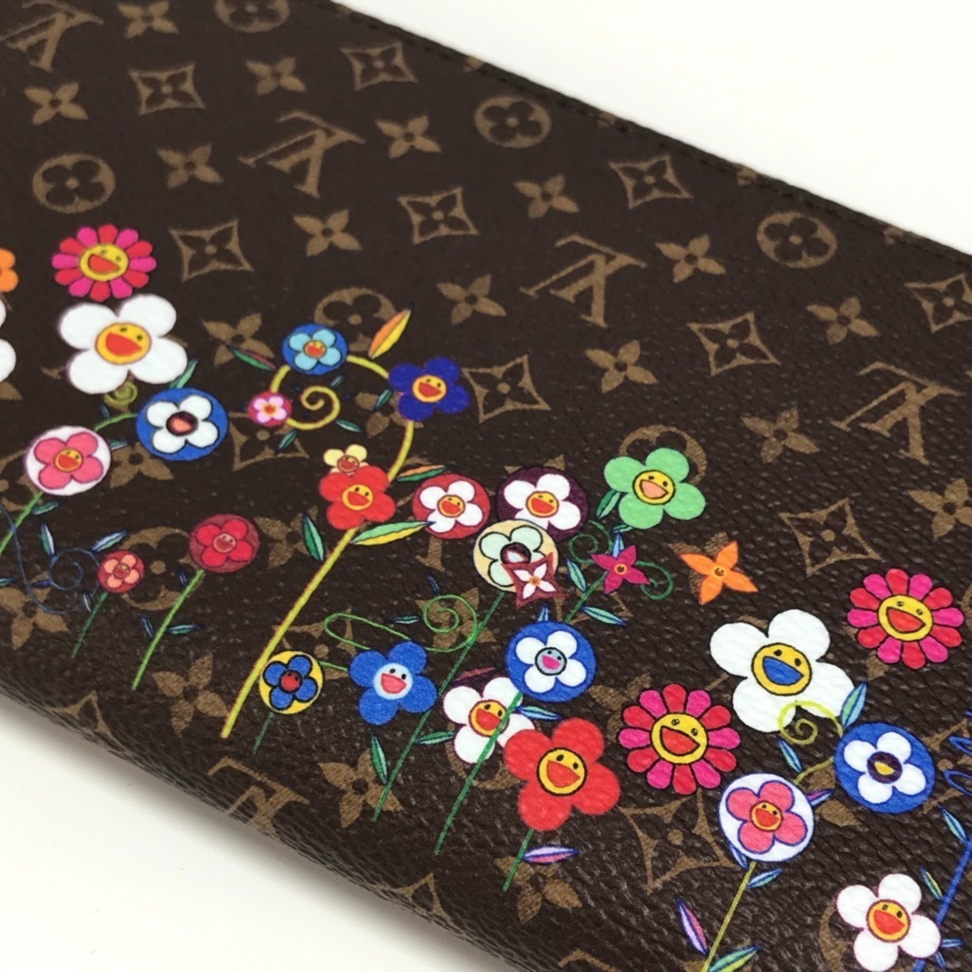 Louis Vuitton Brown Monogram Multi-Color Monogram Long Wallet (Bi-Fold) (Pre-Owned)