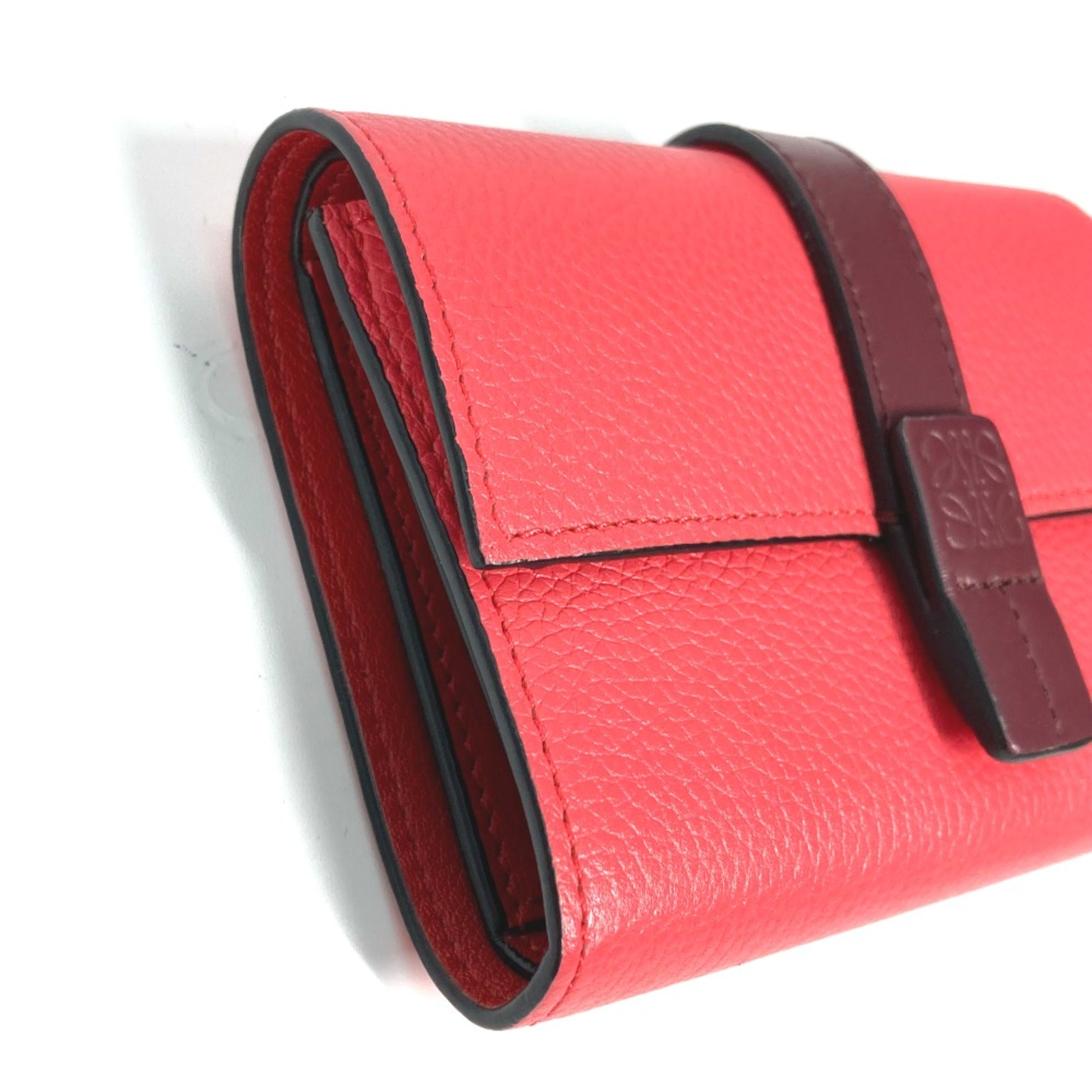 Loewe Pink Leather Wallet (Tri-Fold) (Pre-Owned)