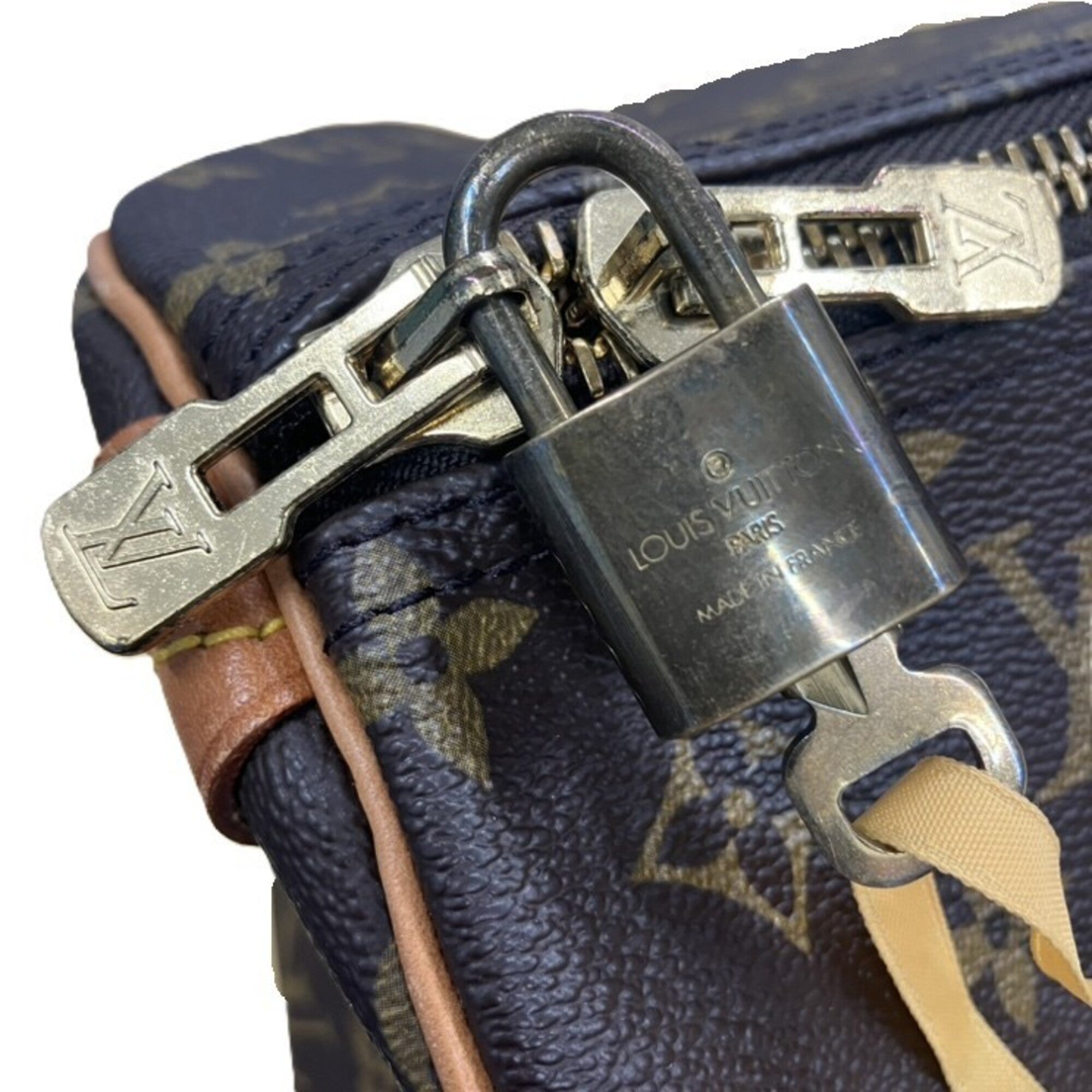Louis Vuitton Monogram Brown Monogram Leather Boston Bag (Pre-Owned)