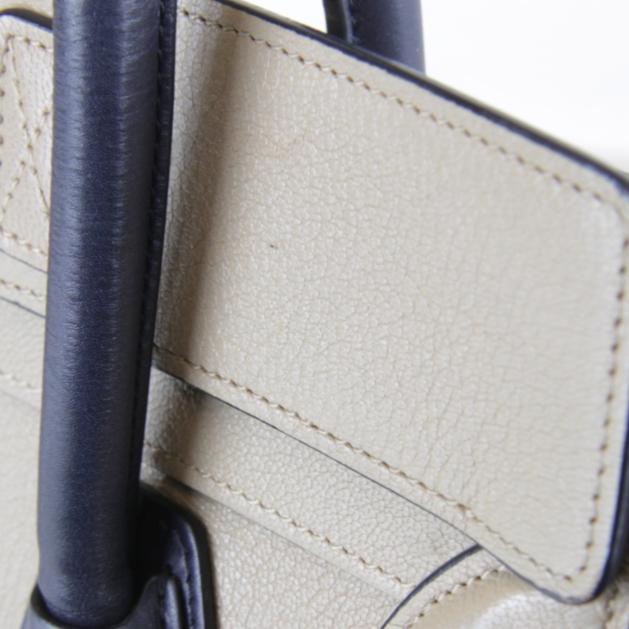 Celine Beige Leather Tote Bag (Pre-Owned)