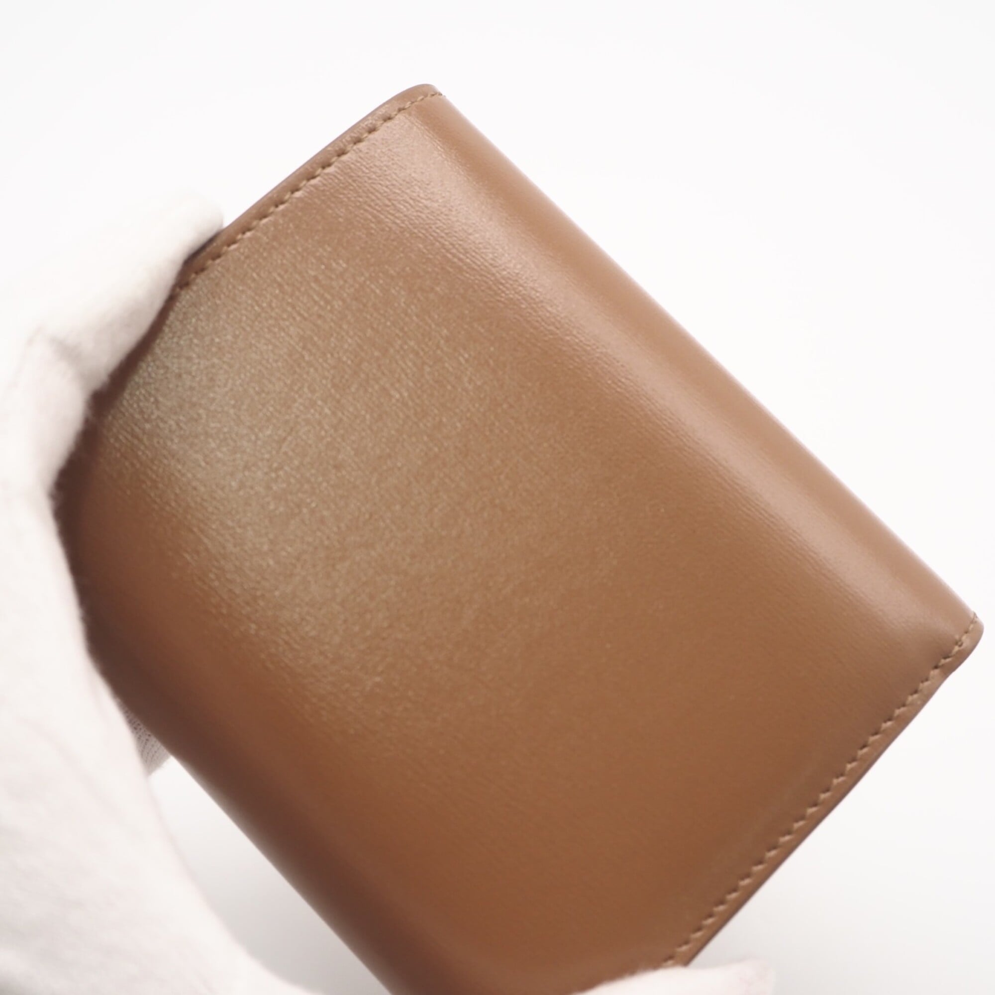 Celine Brown Leather Wallet (Tri-Fold) (Pre-Owned)