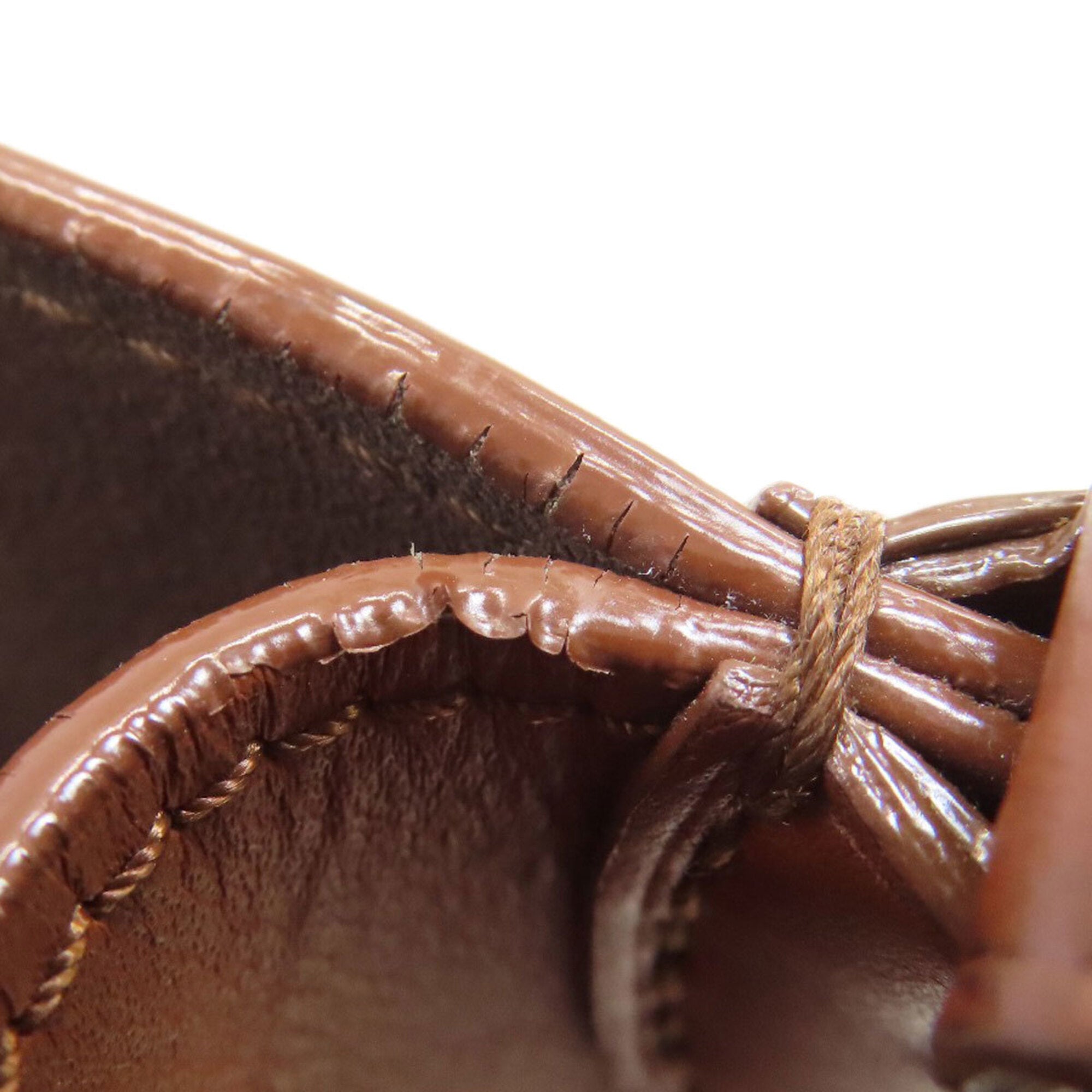 Louis Vuitton Brown Leather Tote Bag (Pre-Owned)