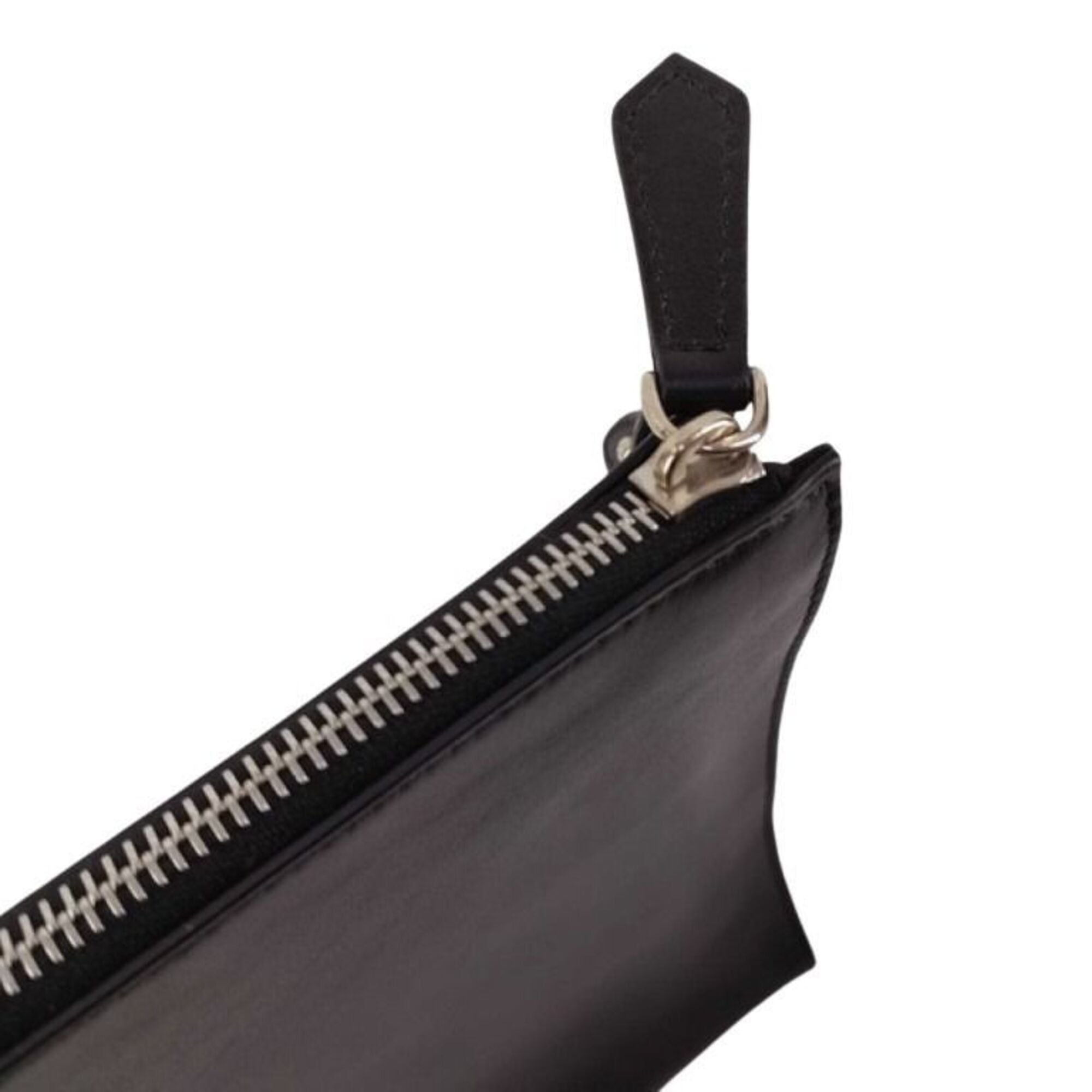 Fendi Black Yellow Leather Clutch Bag (Pre-Owned)
