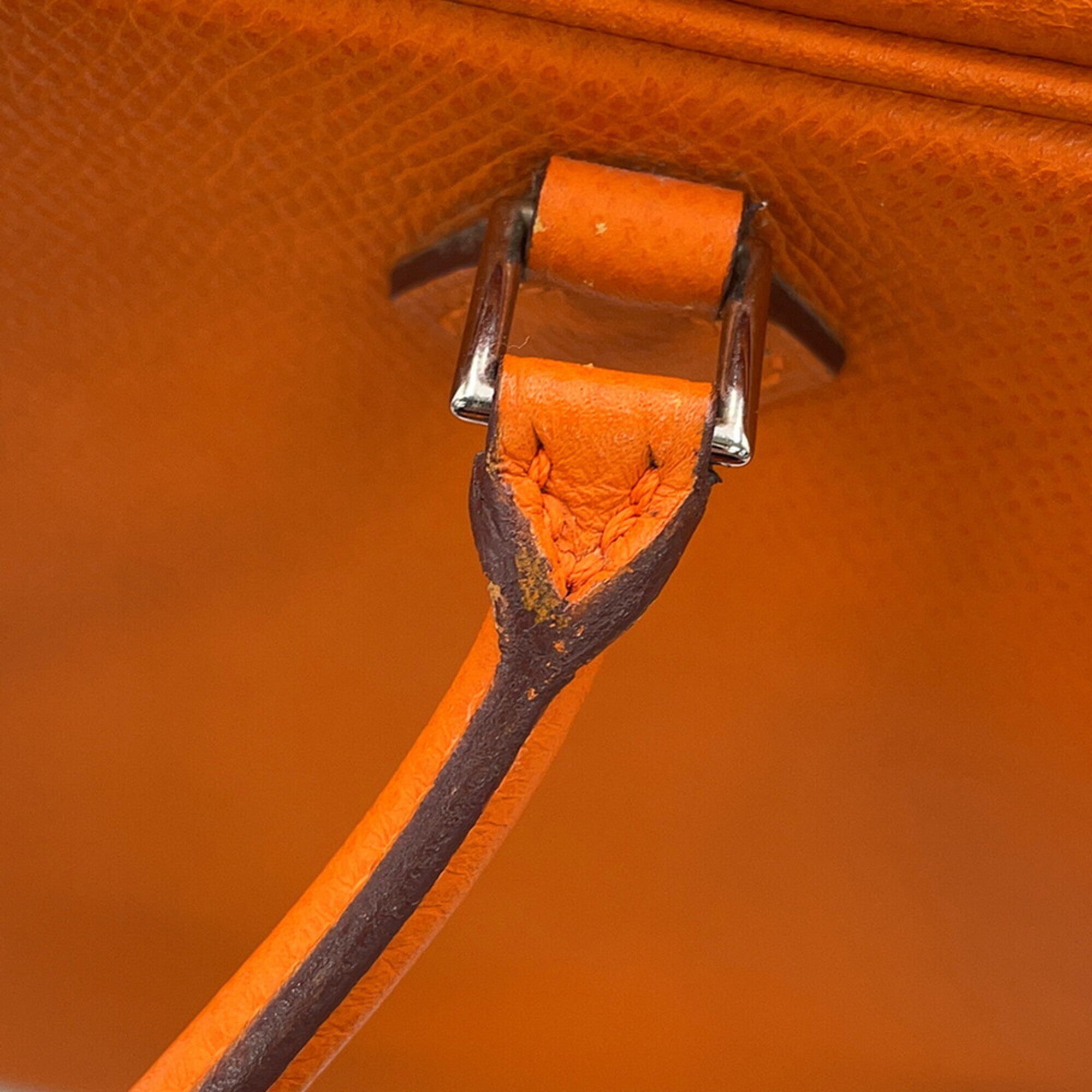 Hermes Plume Orange Epsom Leather Handbag (Pre-Owned)