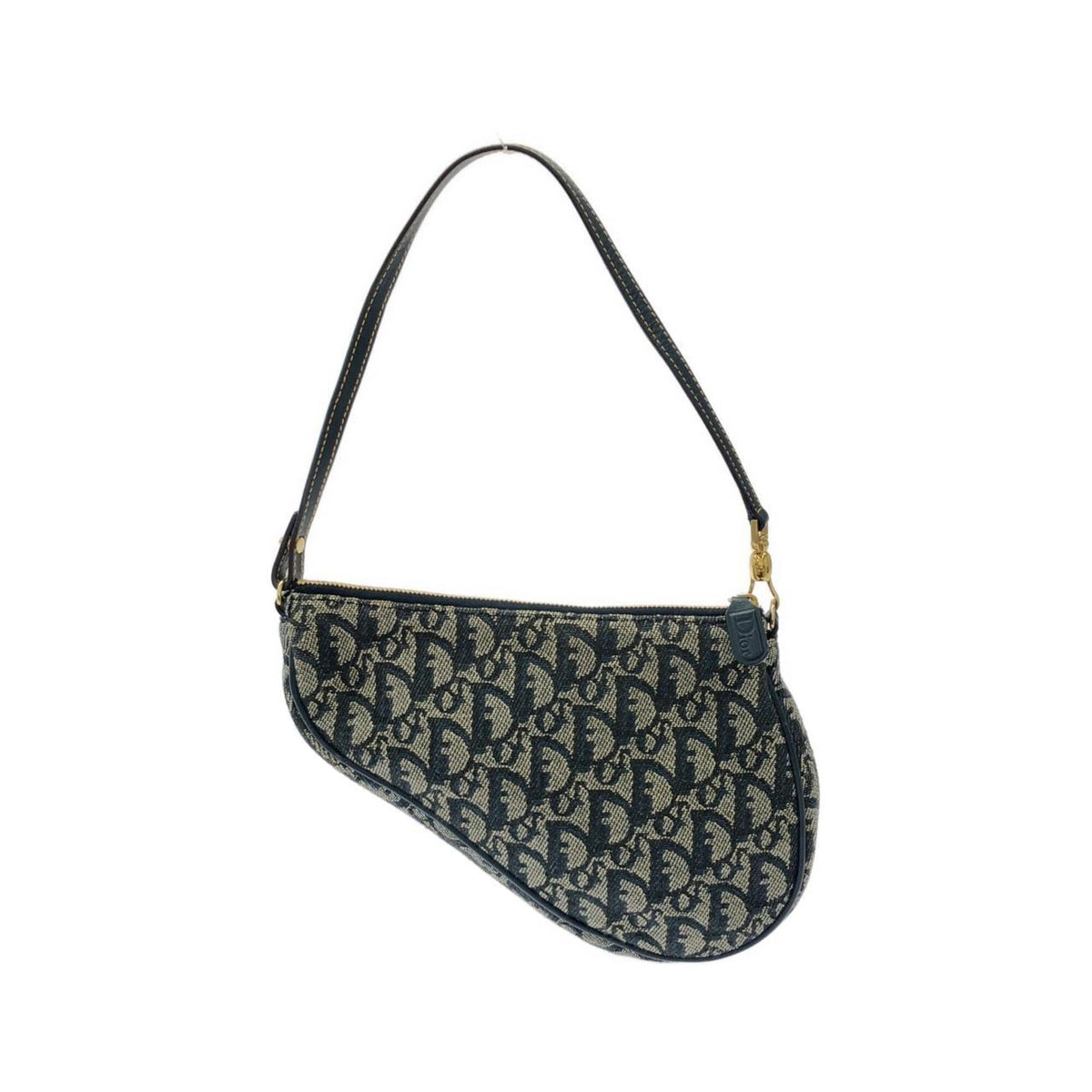 Christian Dior Blue Canvas Shoulder Bag (Pre-Owned)