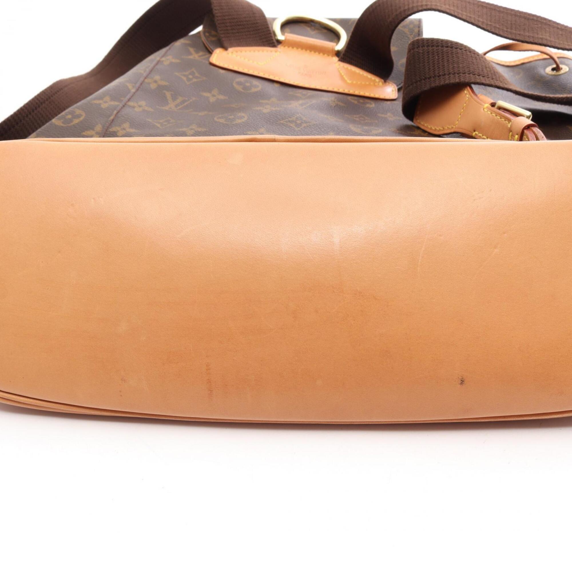 Louis Vuitton Brown Pvc Leather Backpack Handbag (Pre-Owned)