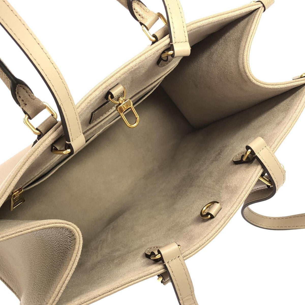 Louis Vuitton Tourterelle Leather Handbag (Pre-Owned)