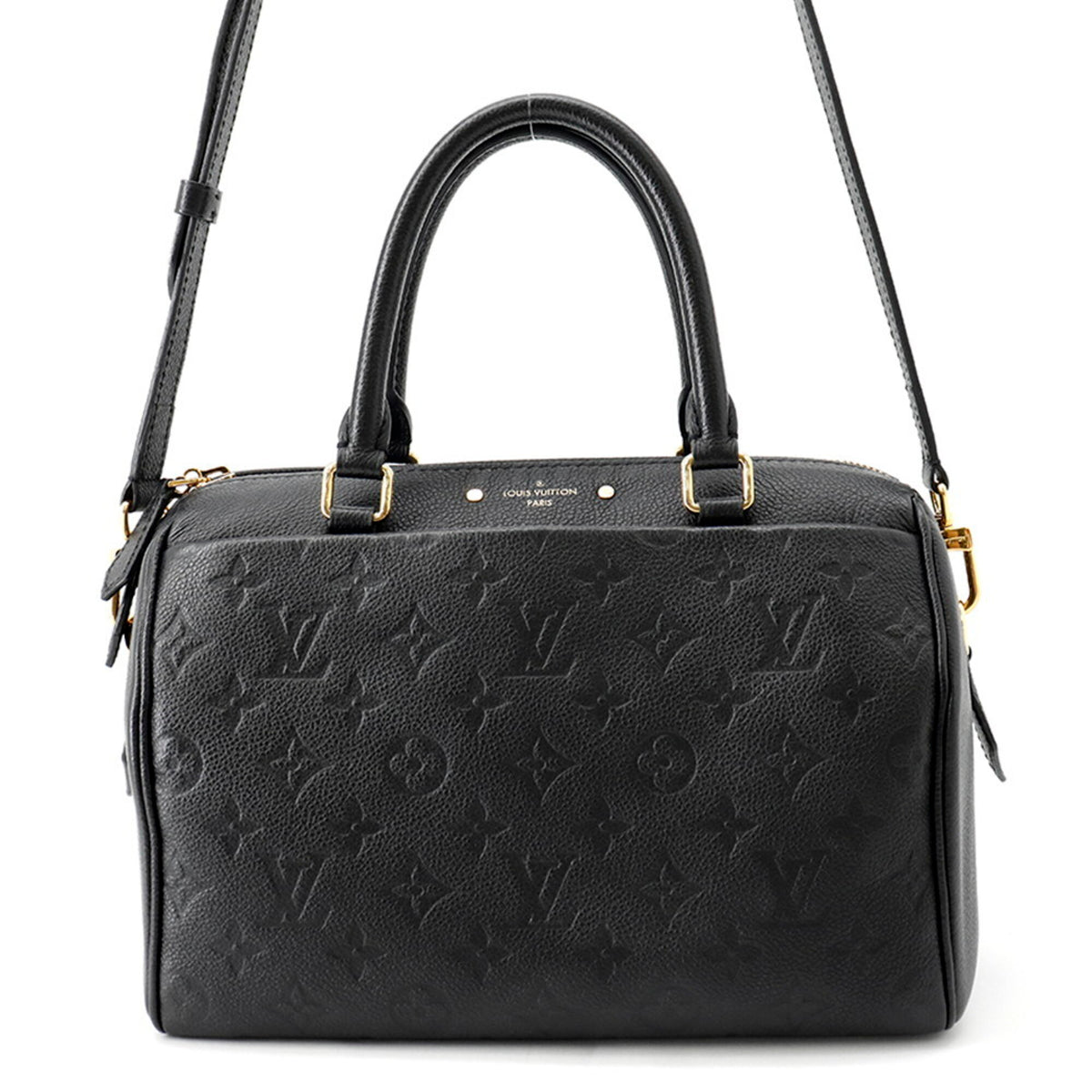 Louis Vuitton Noir Monogram Empreinte Handbag (Pre-Owned)