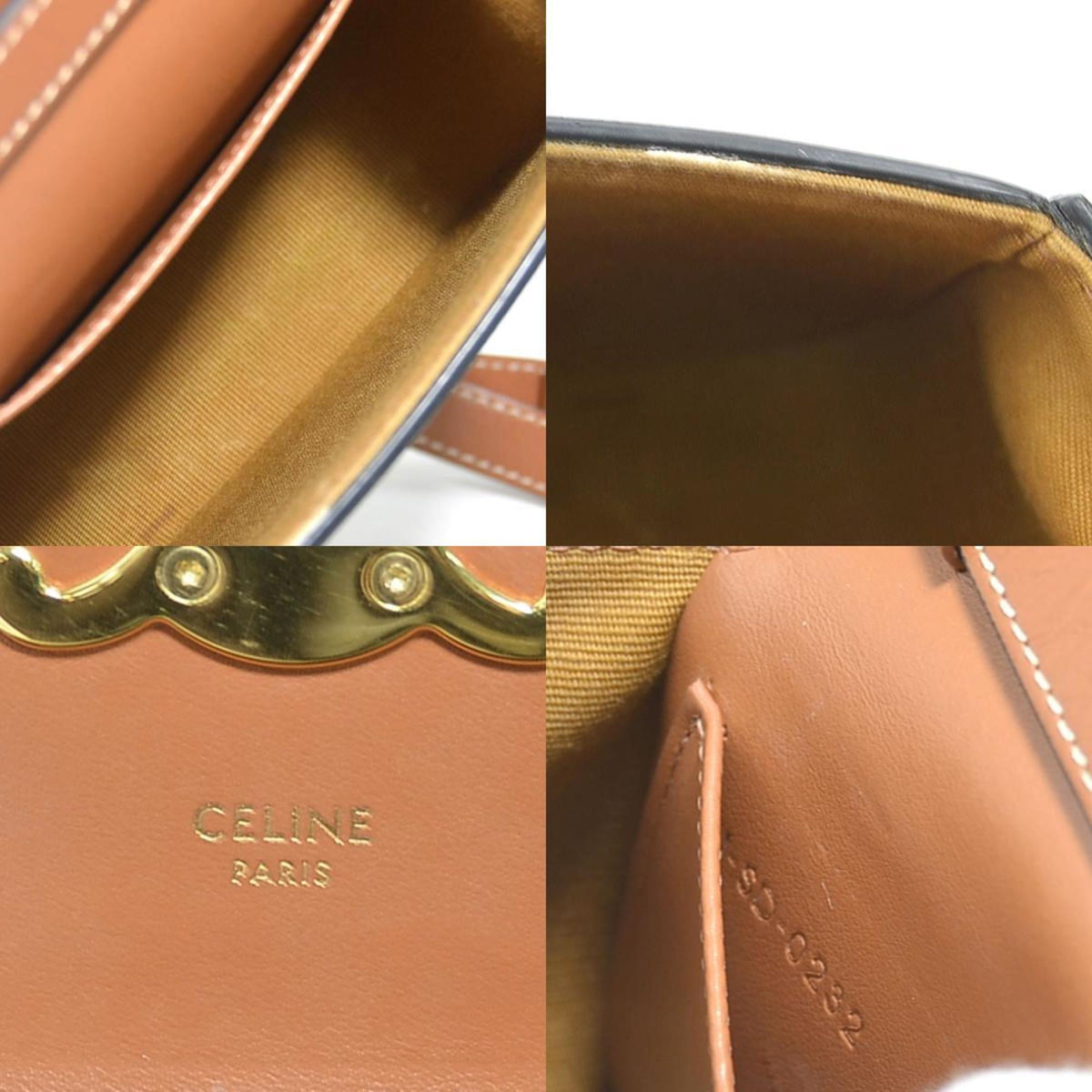 Celine Brown Coated Canvas Shoulder Bag (Pre-Owned)