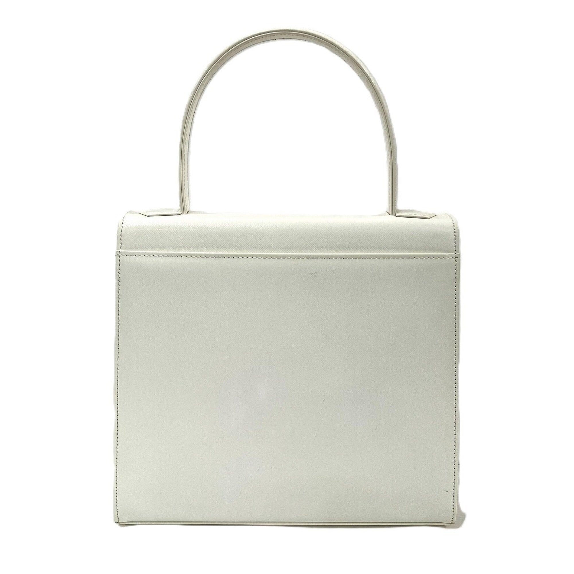 Yves Saint Laurent White Leather Handbag (Pre-Owned)