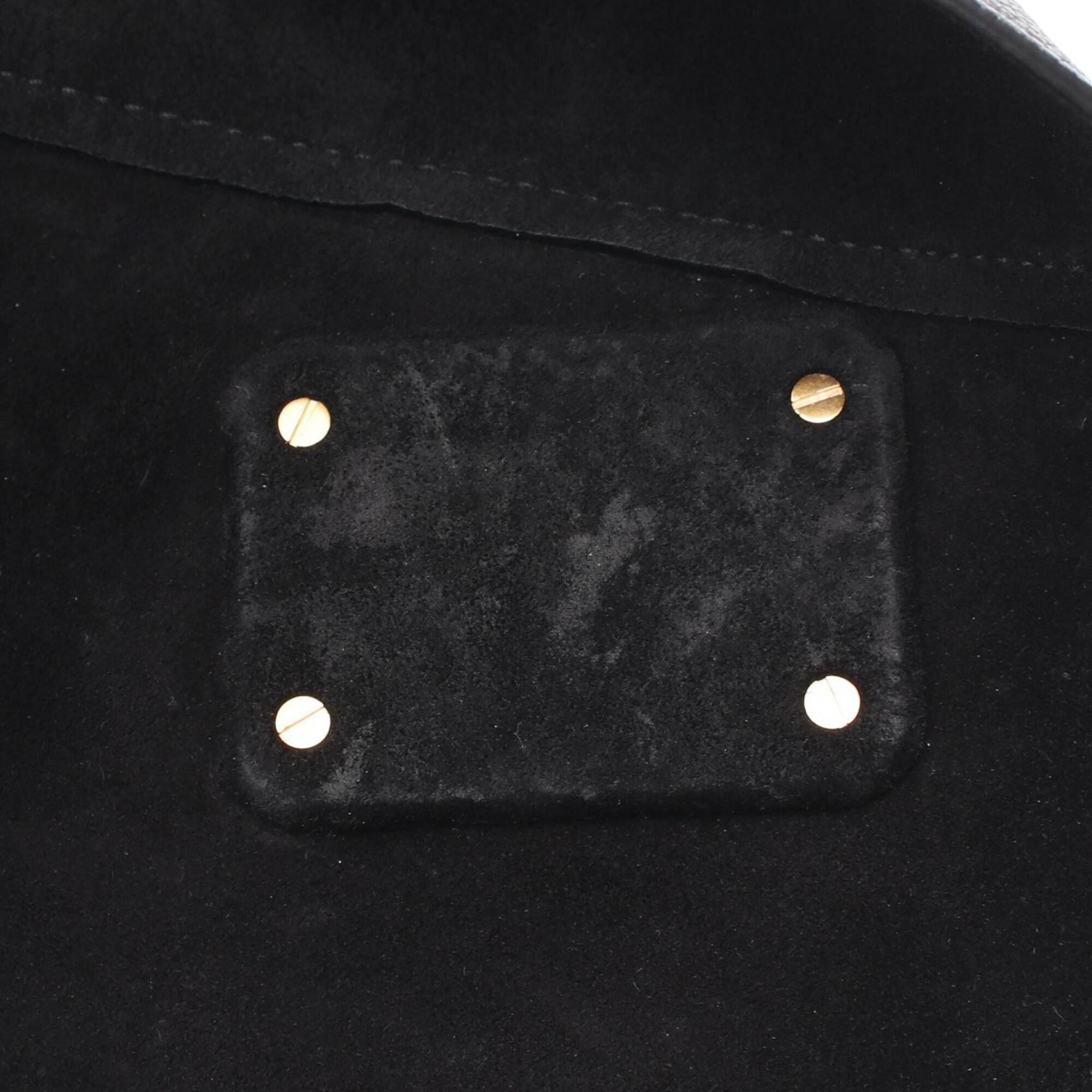 Bottega Veneta Black Ivory Canvas Leather Handbag Tote Bag (Pre-Owned)